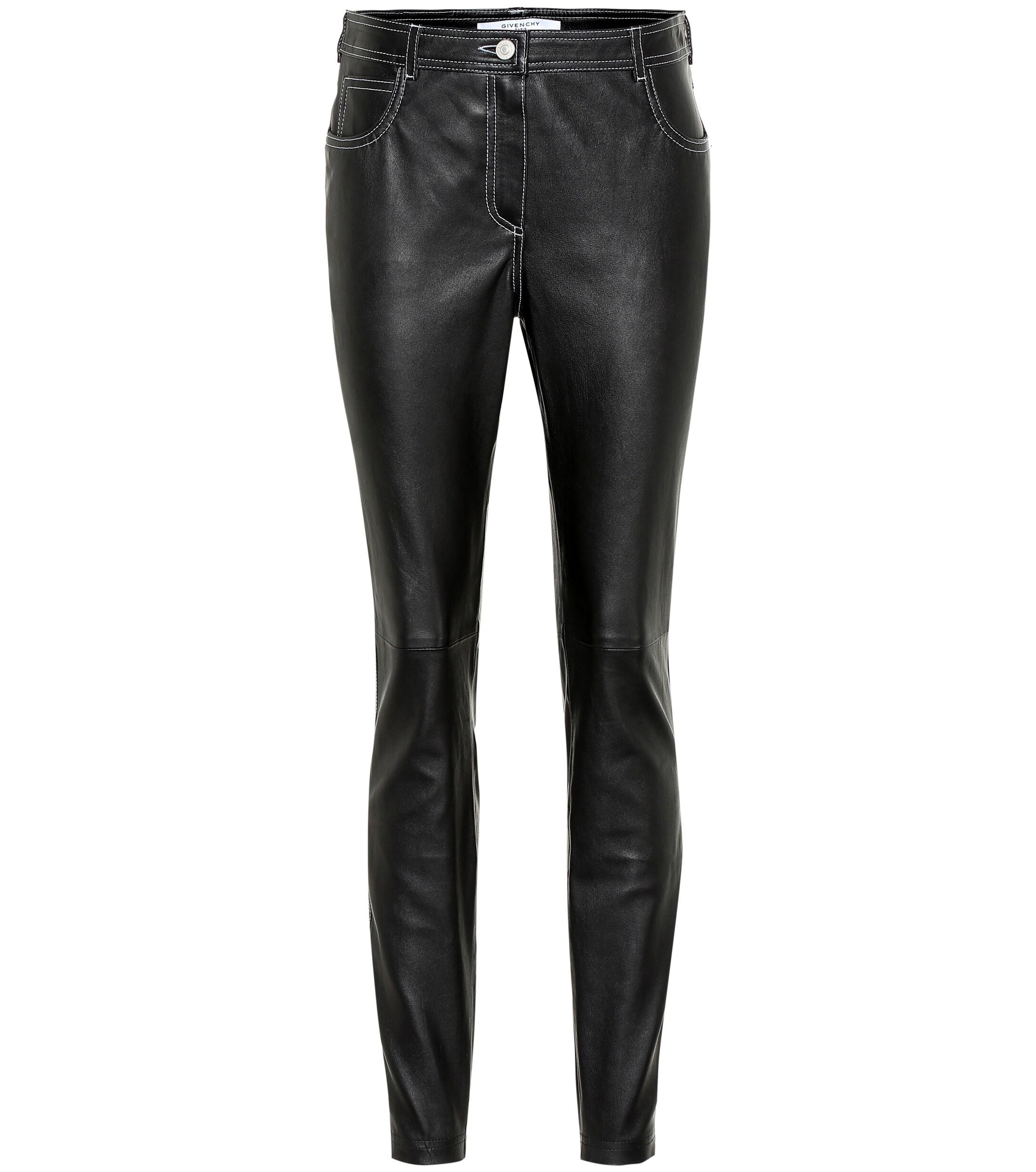 Givenchy Leather Skinny Pants in Black - Lyst