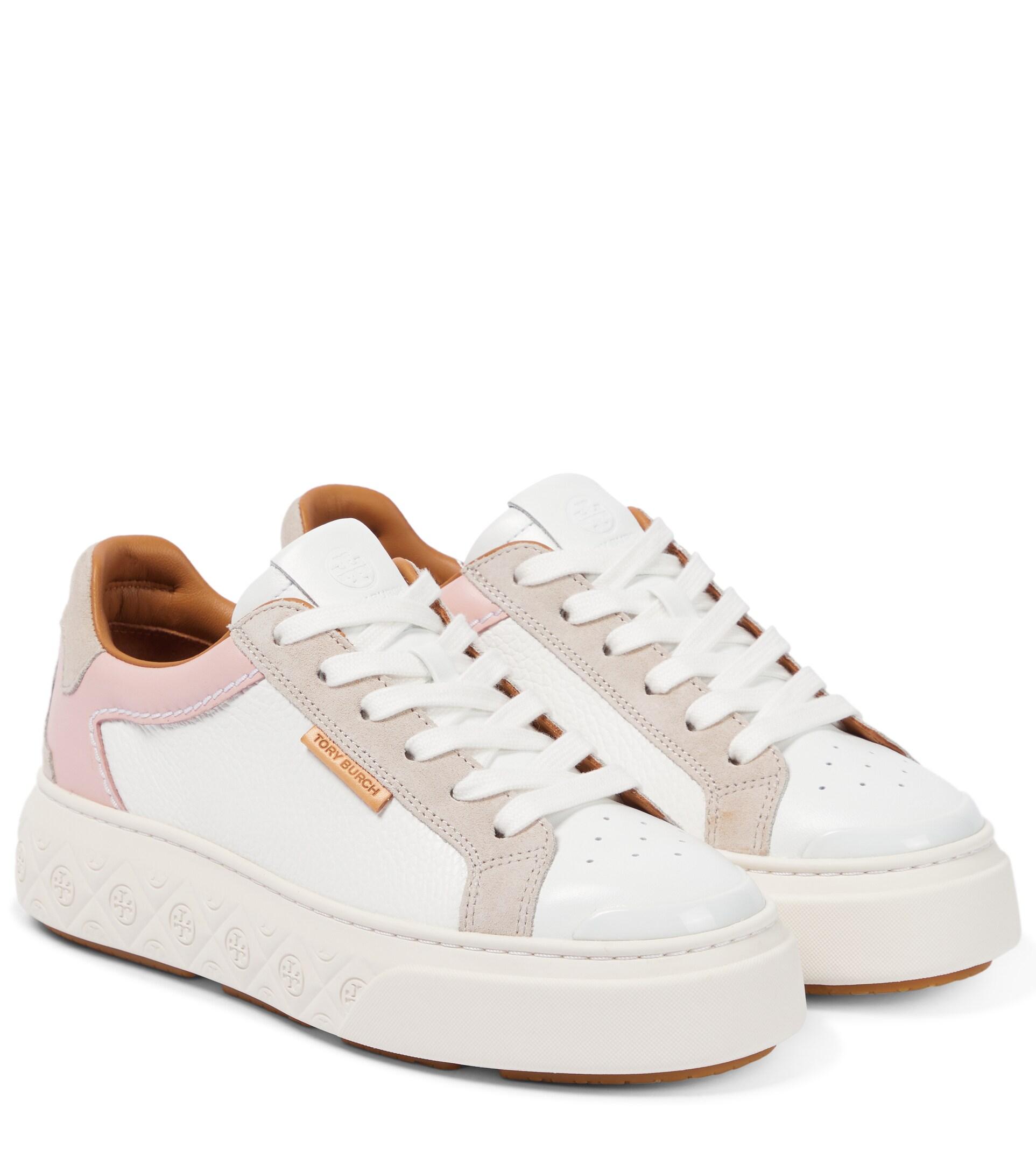 Tory Burch Ladybug Leather Sneakers in White | Lyst