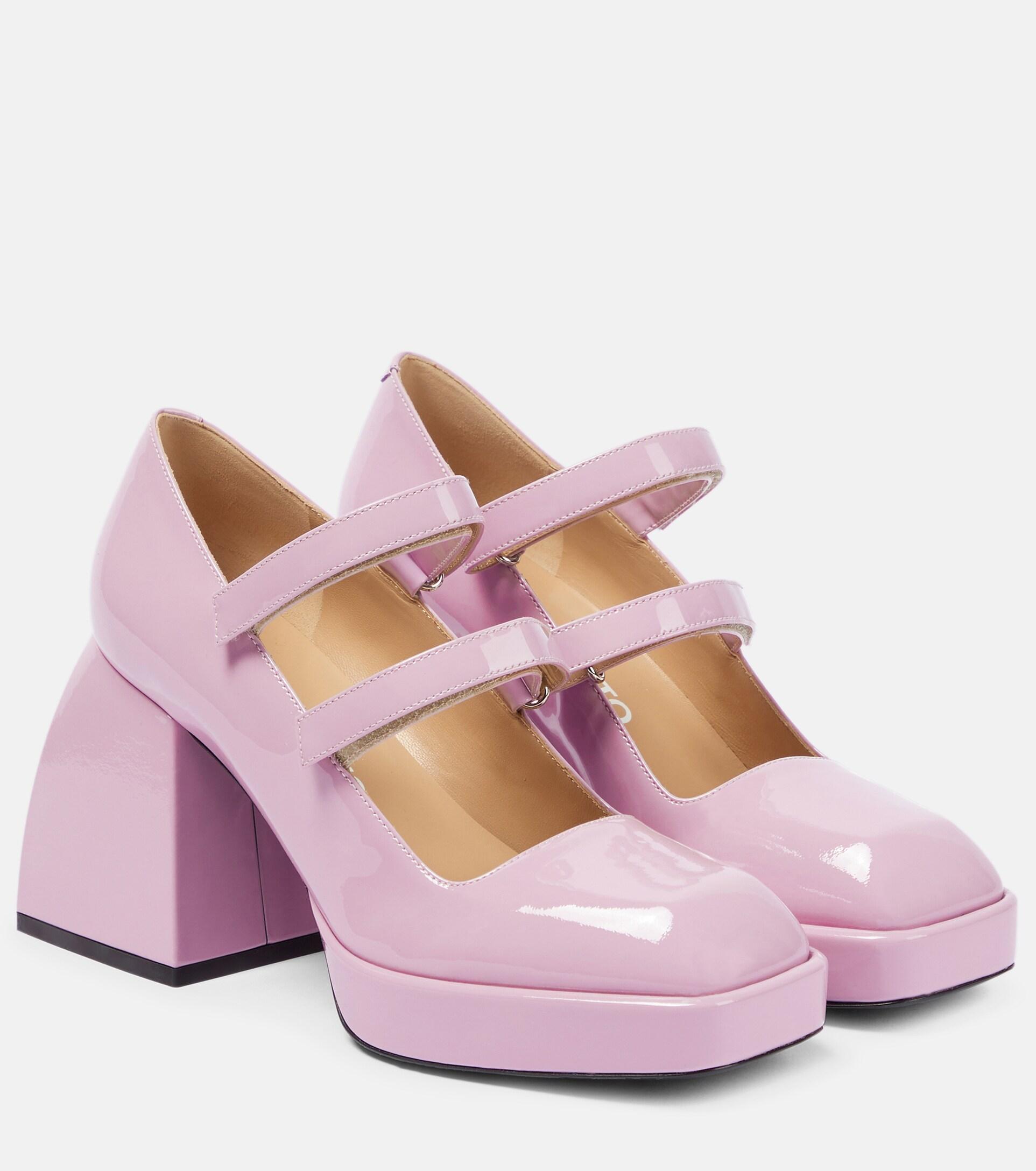 NODALETO Bulla Babies Leather Pumps in Pink | Lyst