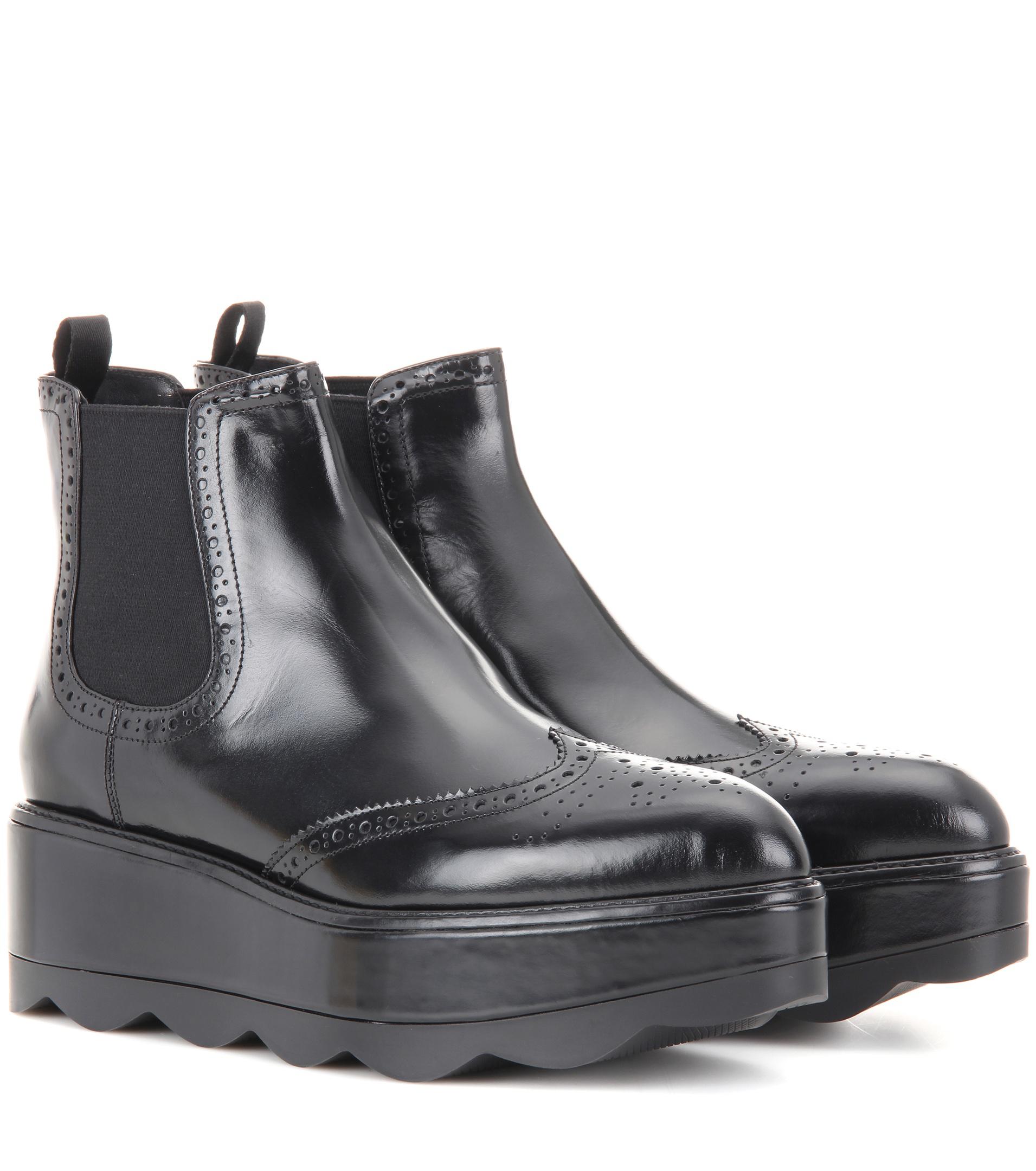 prada brogue boots