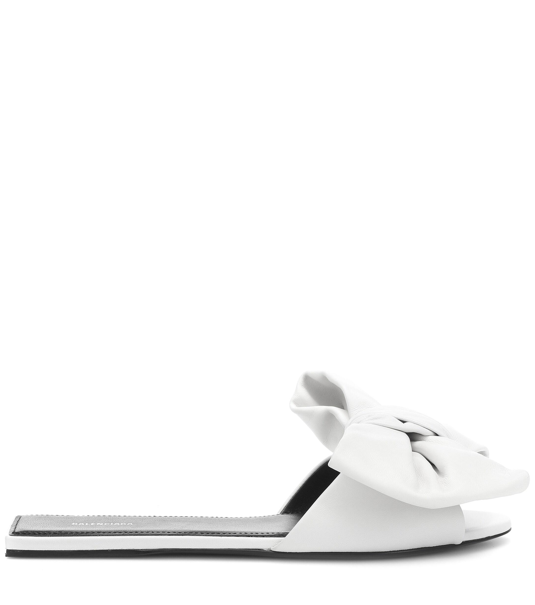 balenciaga patent slides