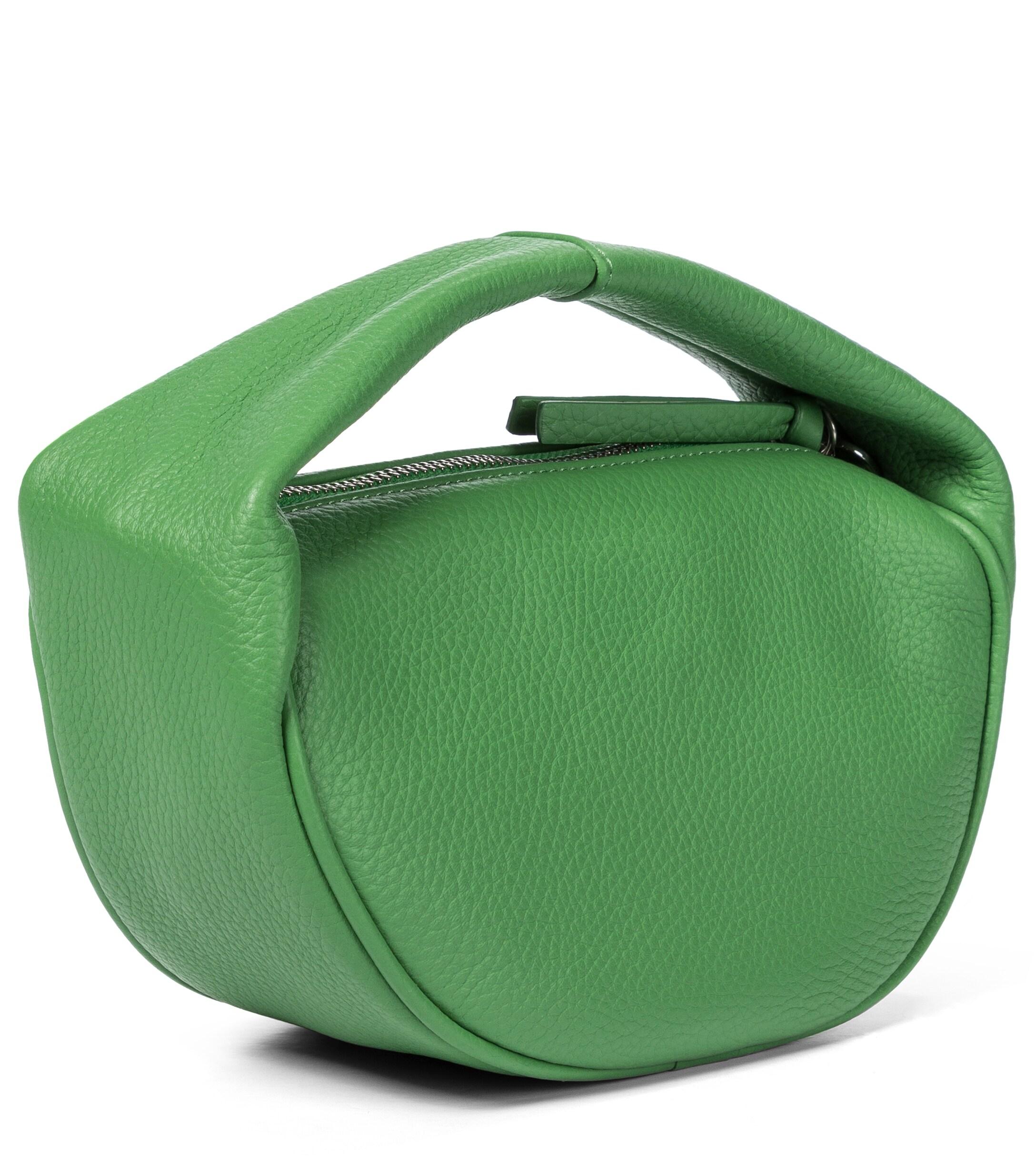 BY FAR Baby Cush Leather Tote in Green Lyst