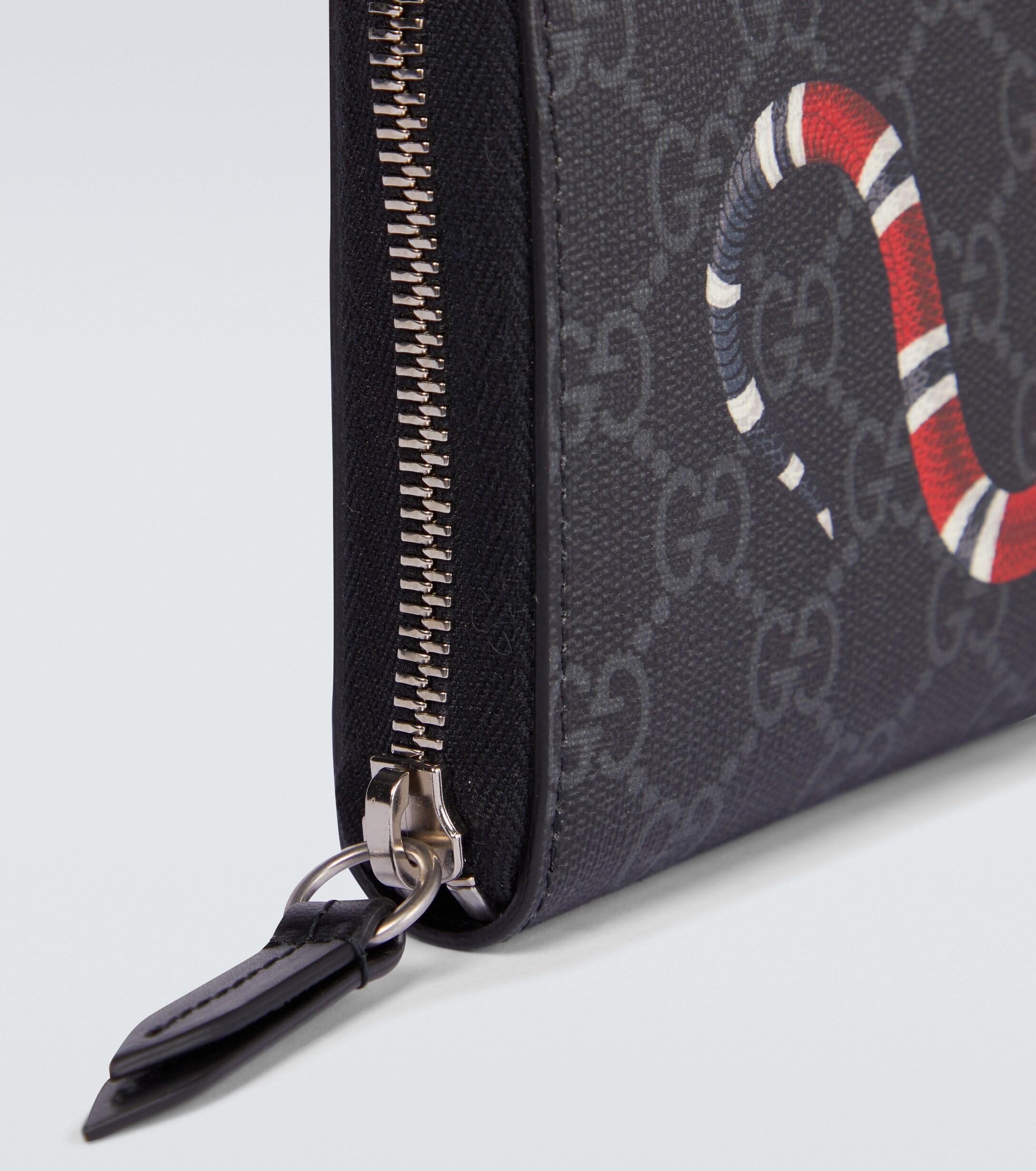 Gucci King Snake GG Supreme Wallet – Cettire