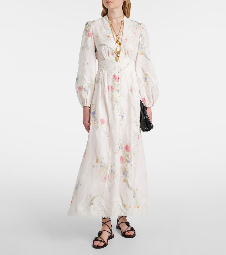 sachin and babi light blue dress Long floral dress ZIMMERMANN 6875DRS261 IVF
