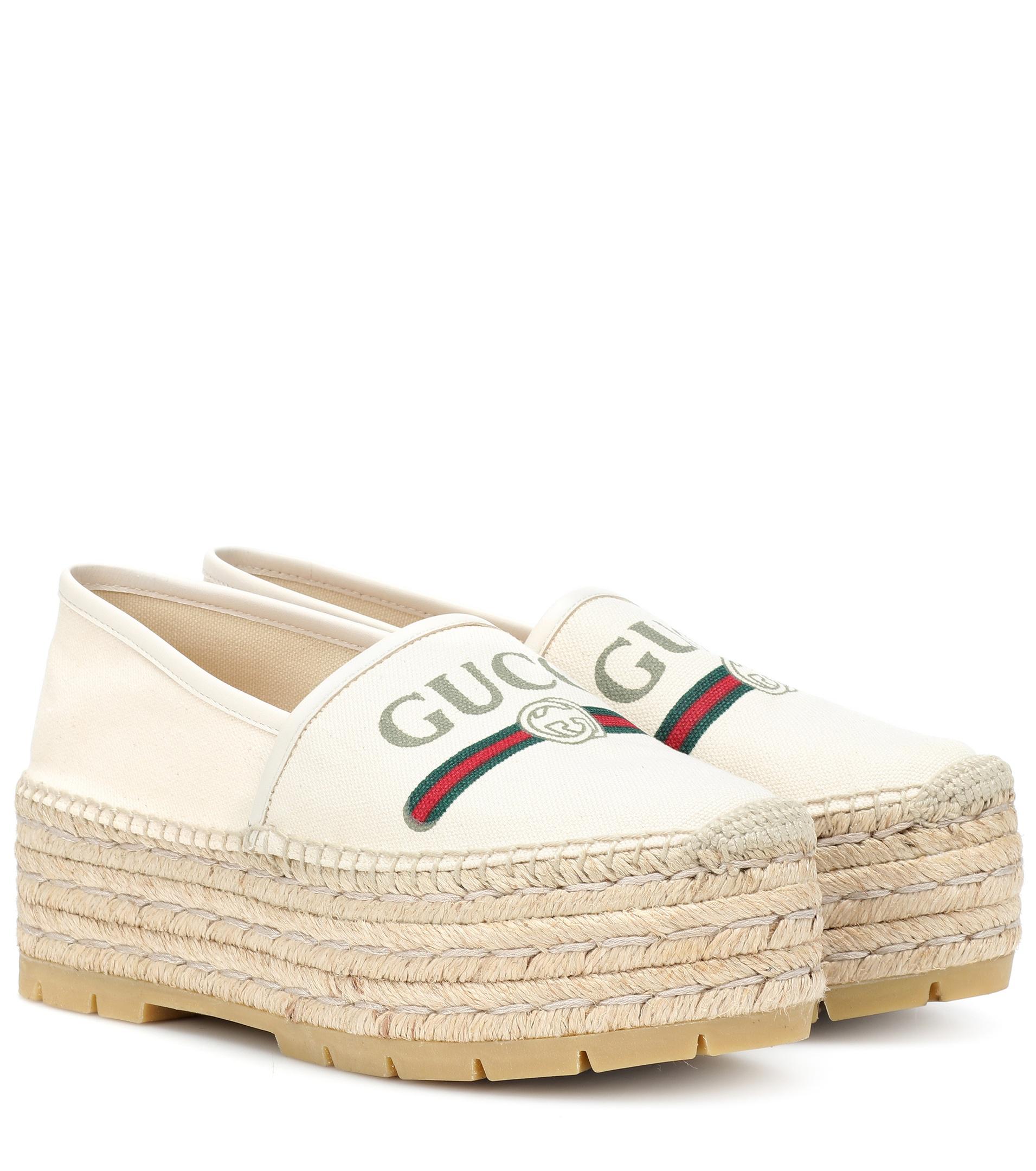 canvas platform espadrilles