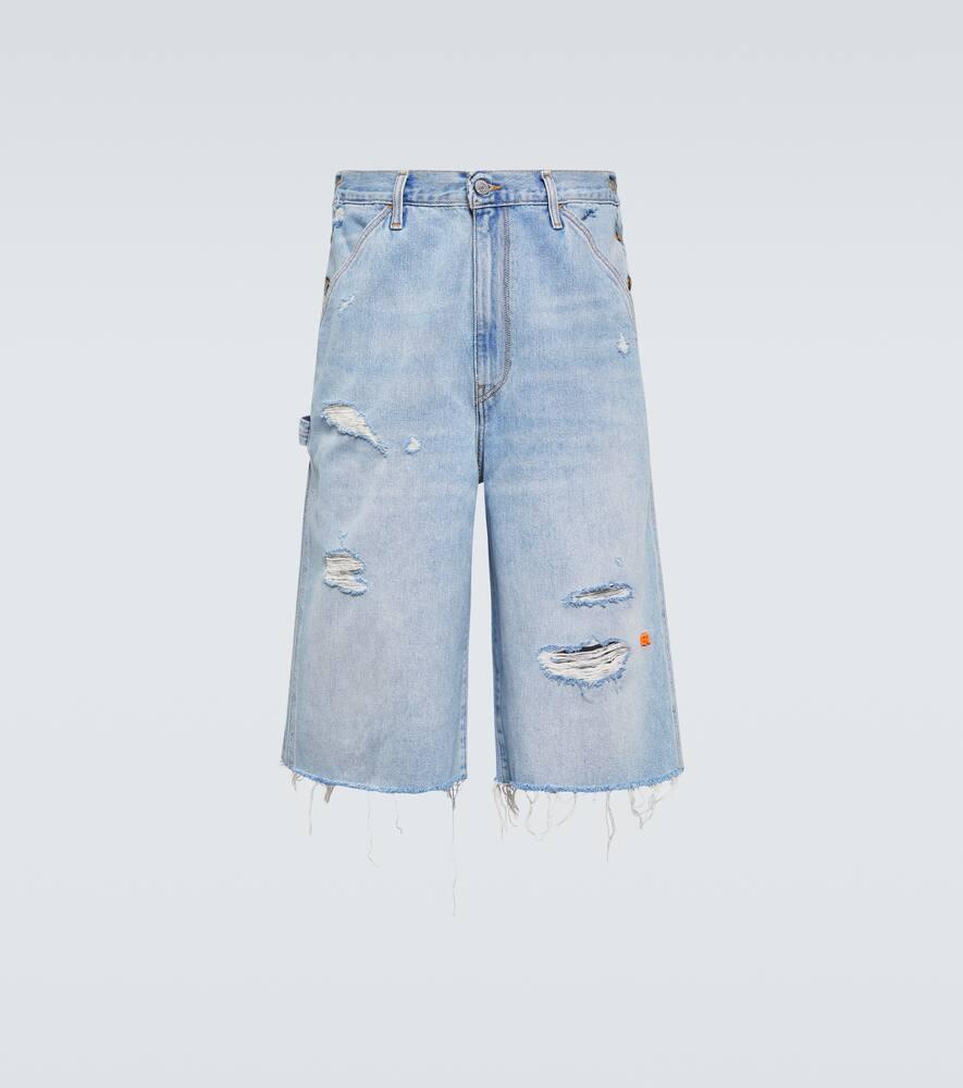 ERL X Levi'S 501 Distressed Denim Shorts in Blue for Men | Lyst