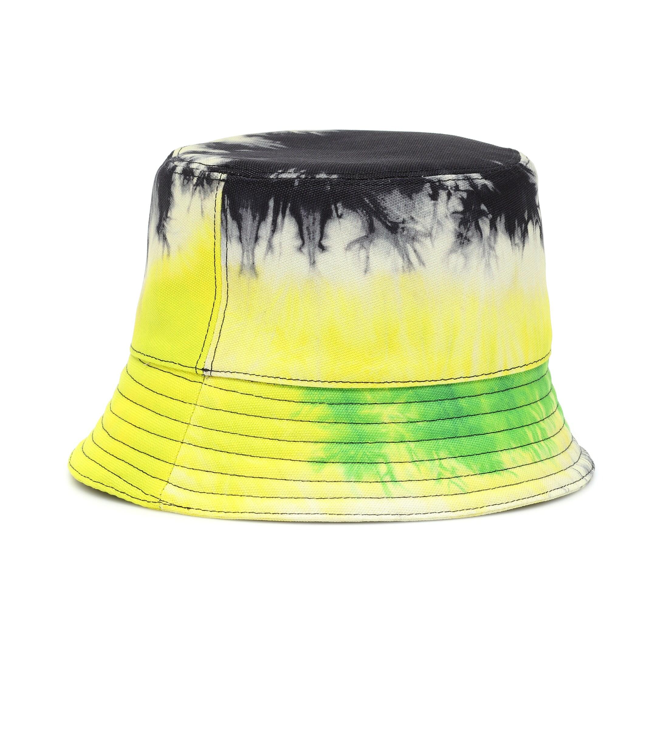 prada bucket hat neon