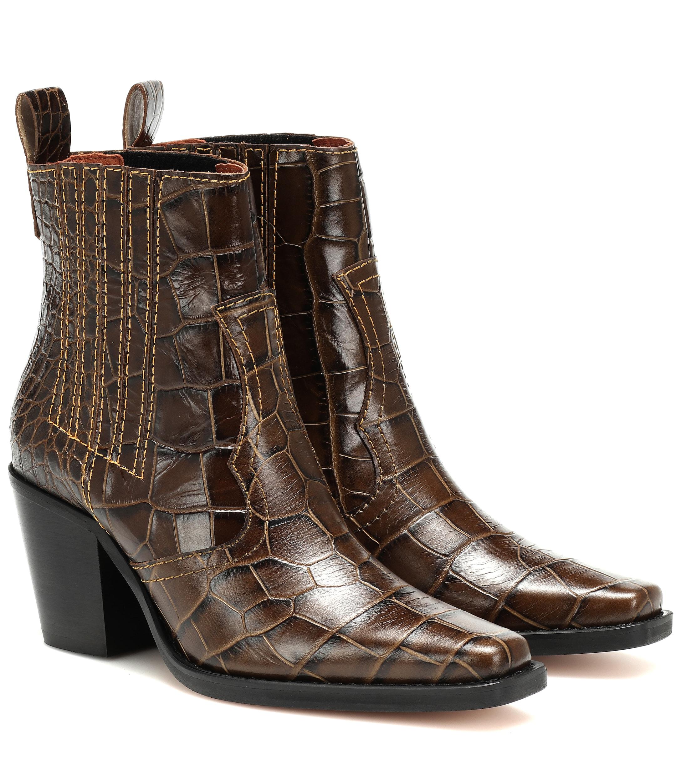 callie ankle boots ganni