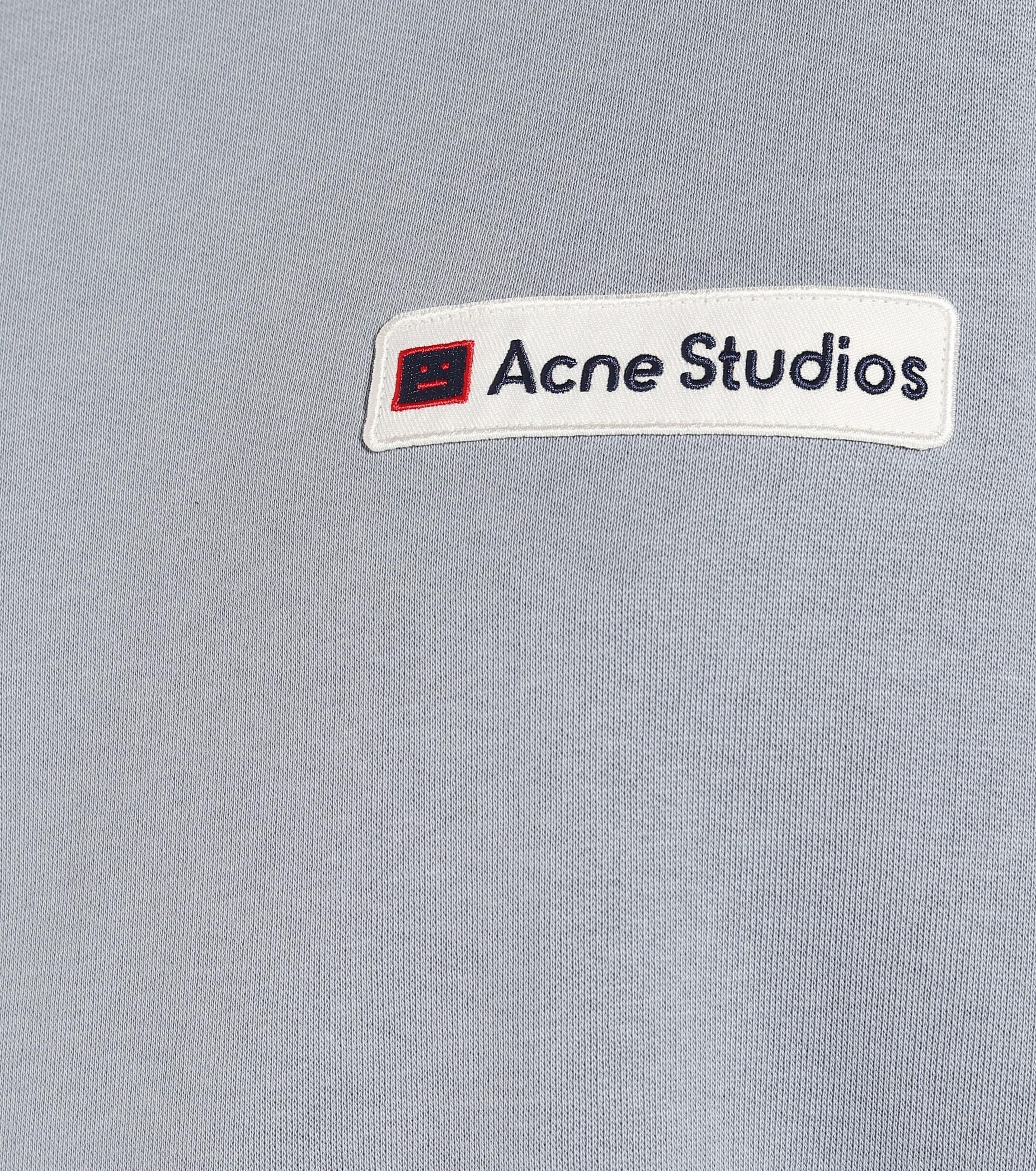 Acne Studios Logo Cotton Sweatshirt in Blue - Lyst