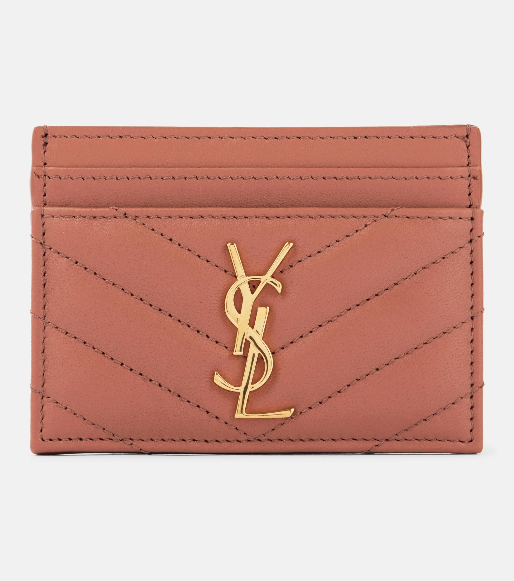 Ysl red cardholder hotsell