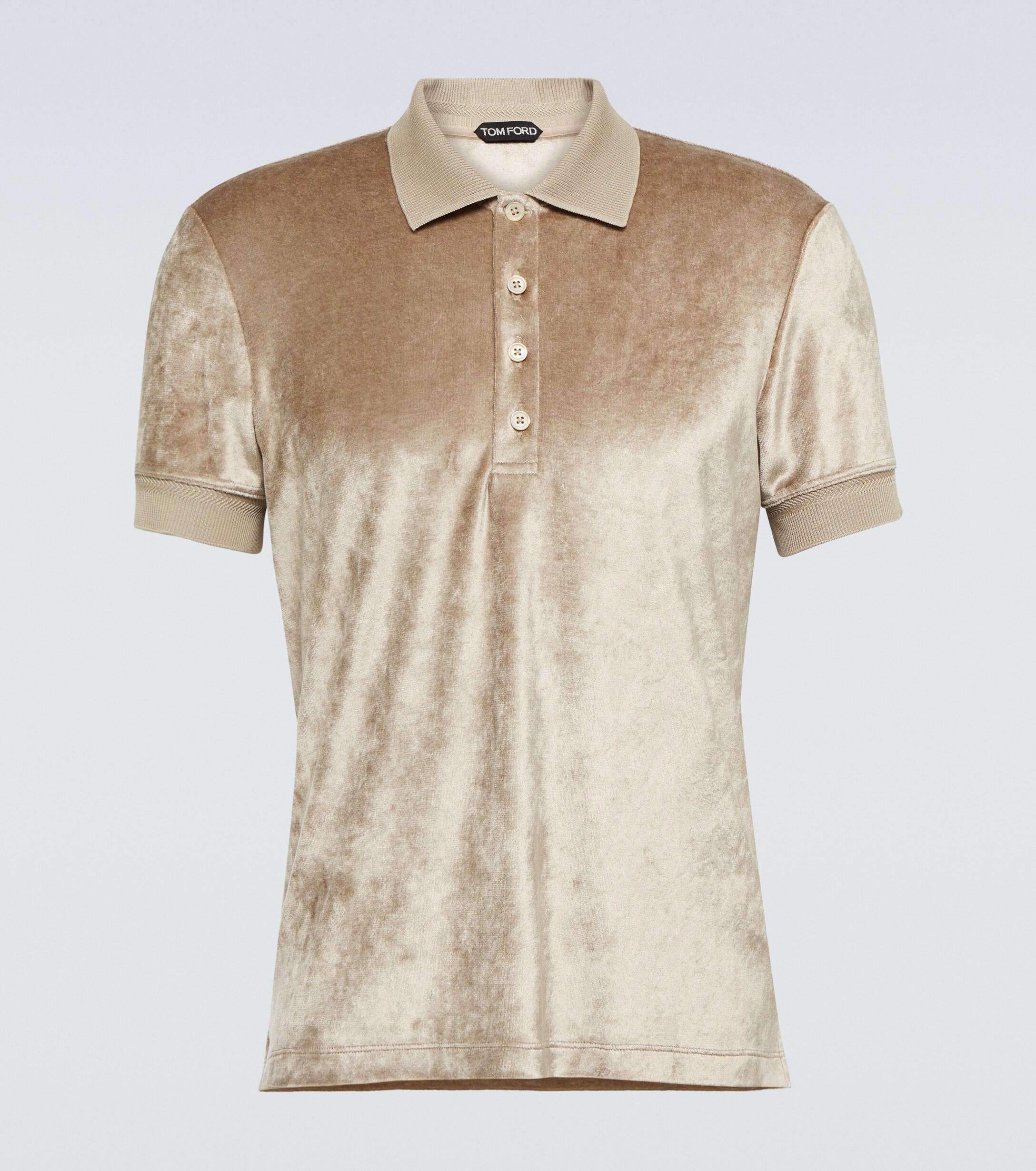 Tom Ford Velour Polo Shirt for Men Lyst