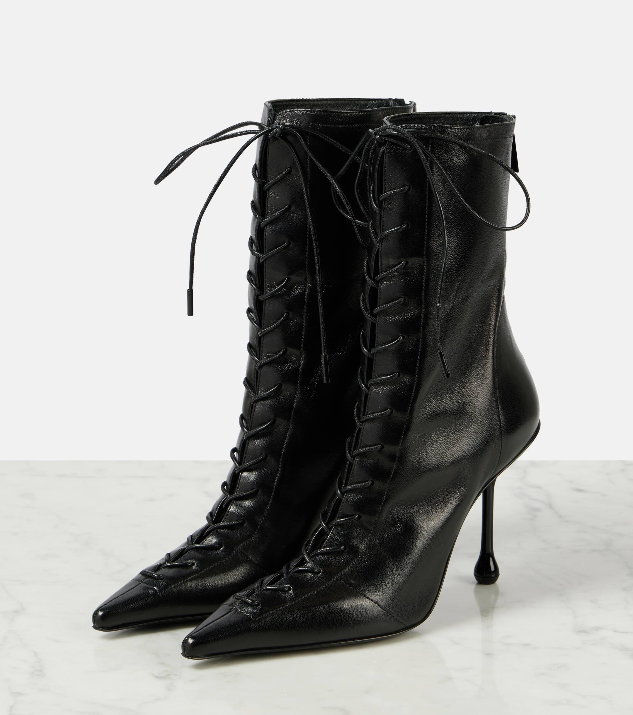 Jimmy choo lace up boots hotsell