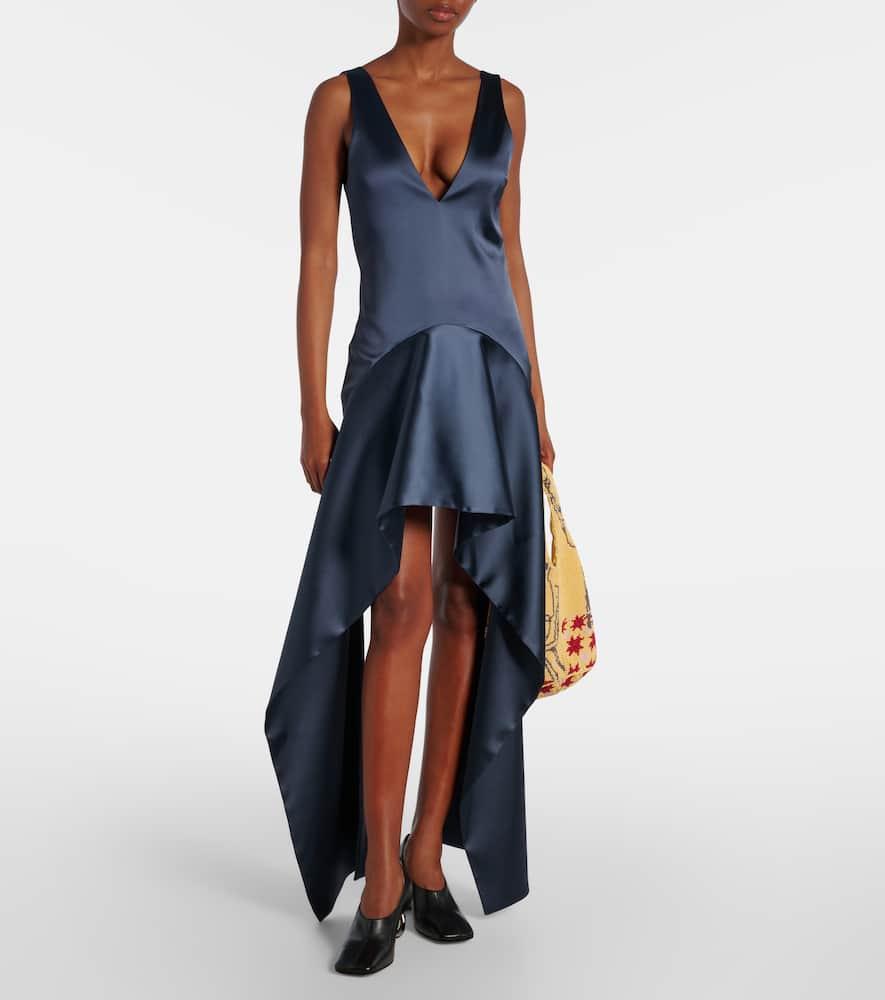 【JW ANDERSON】アシンメトリー レース サテンミディドレス JW Anderson Asymmetric satin midi dress JW Anderson