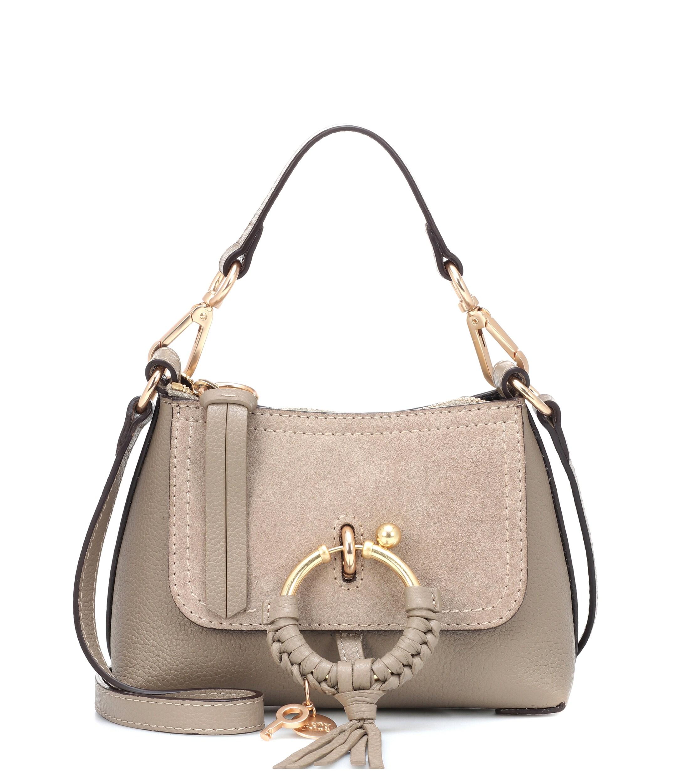 See By Chloé Leather Joan Mini (motty Grey) Handbags in Gray - Save 33% ...