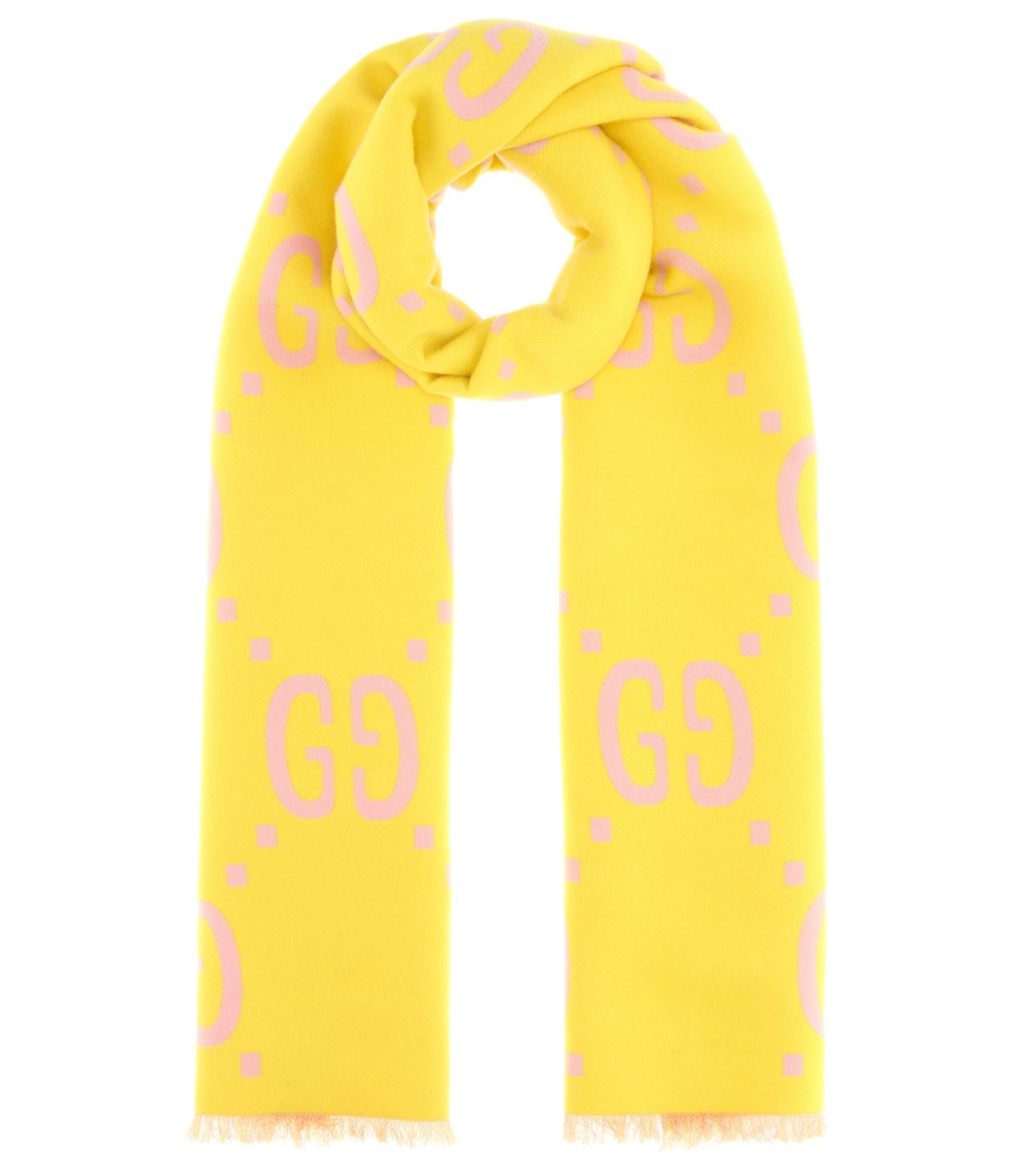 yellow gucci scarf