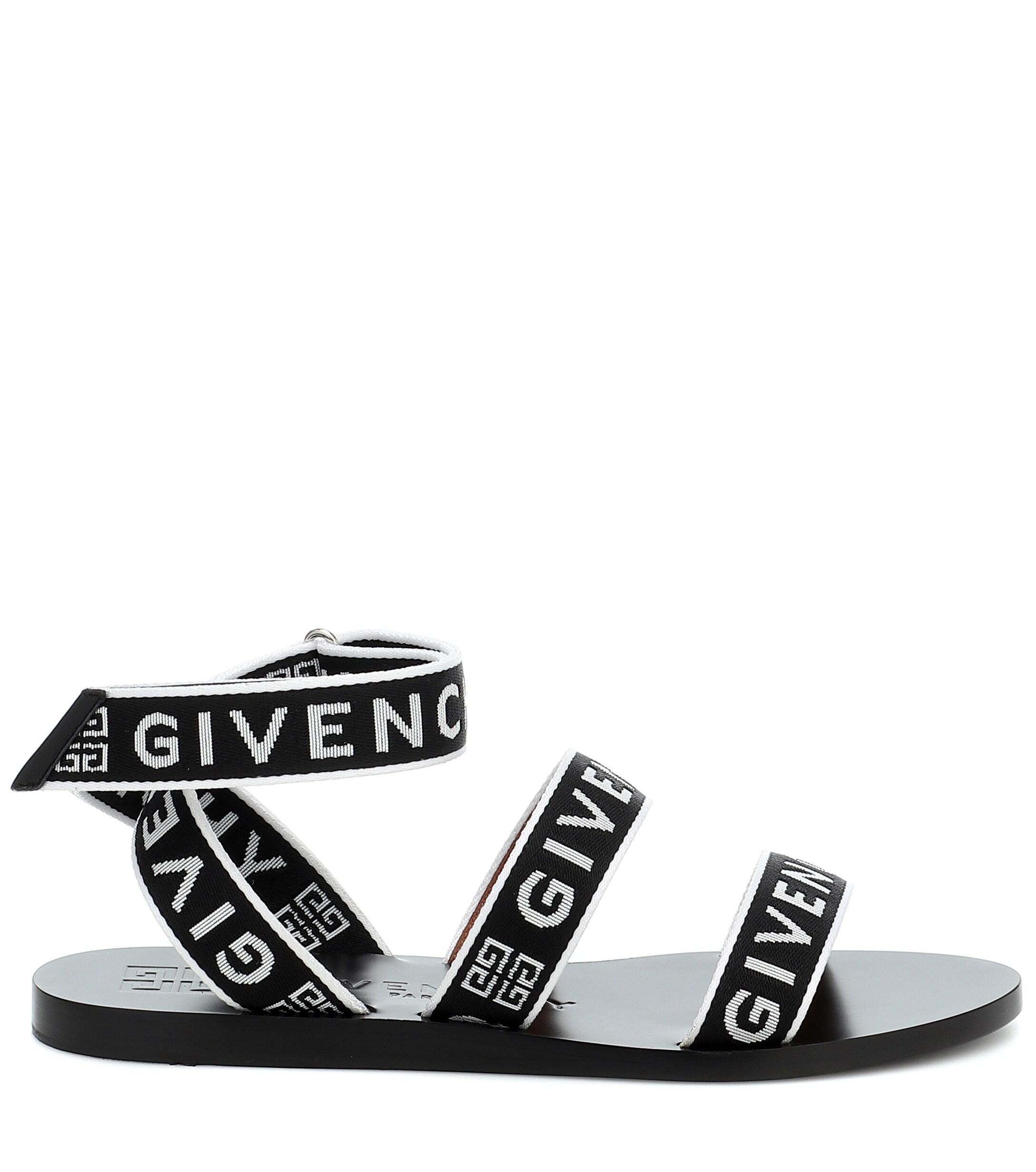 Givenchy 4g Logo Sandals in Black - Lyst
