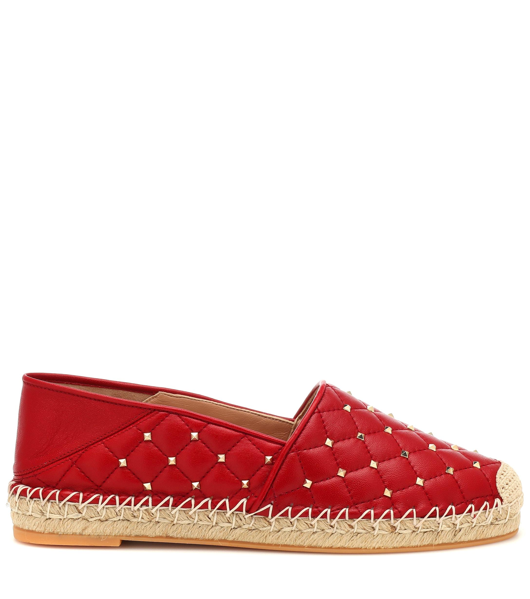 red espadrilles
