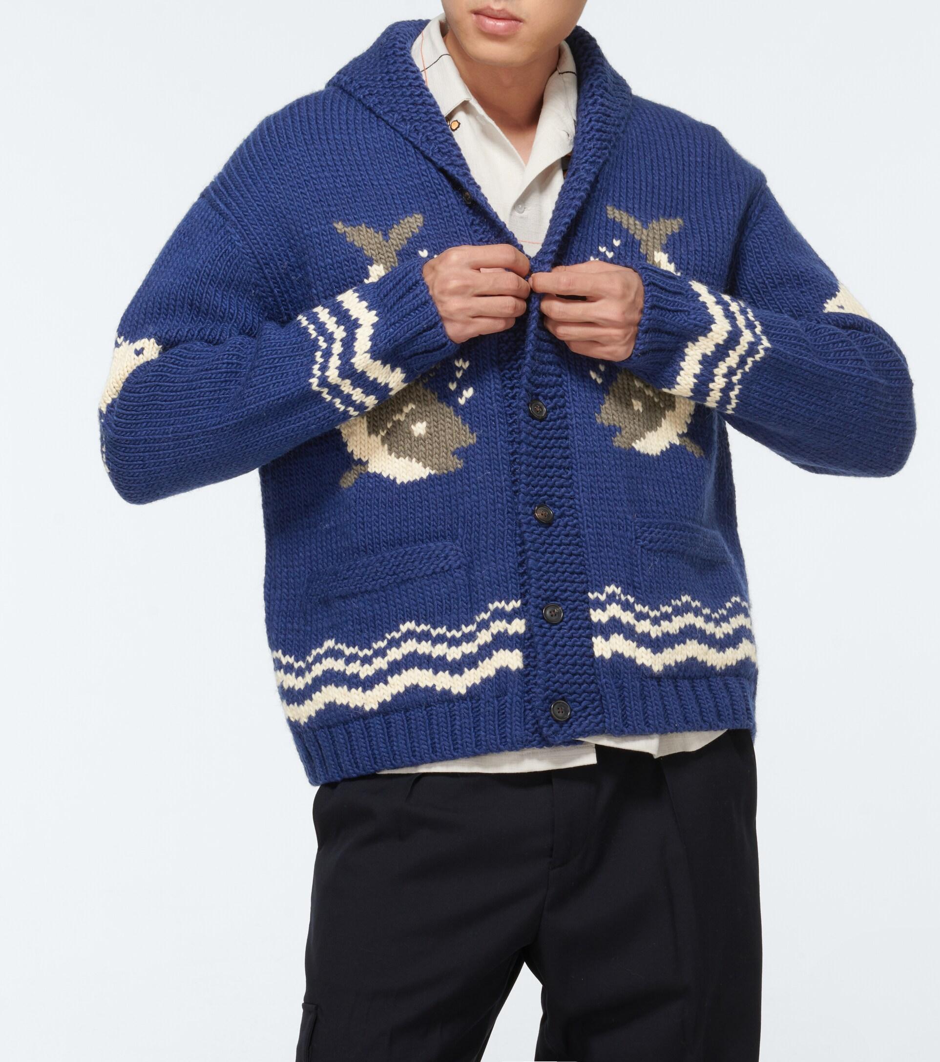 Bode Cattle Sweater - Blue Xs / Blue