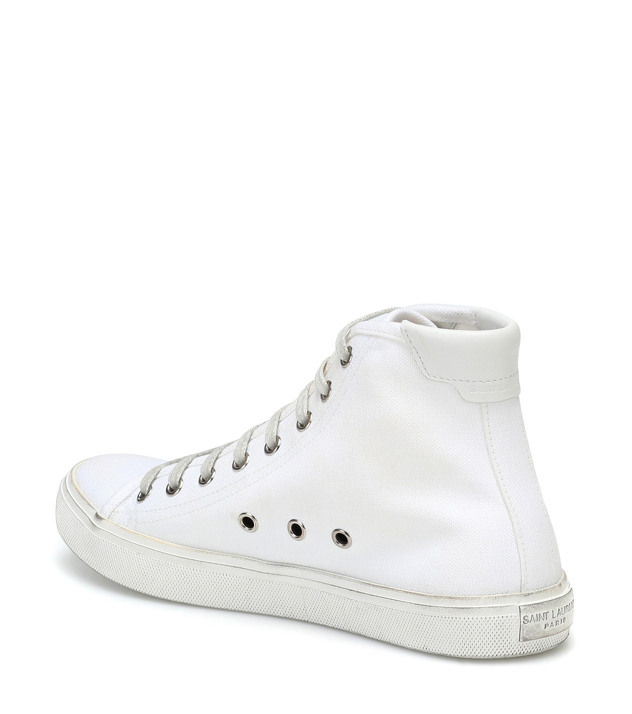 saint laurent malibu canvas sneakers