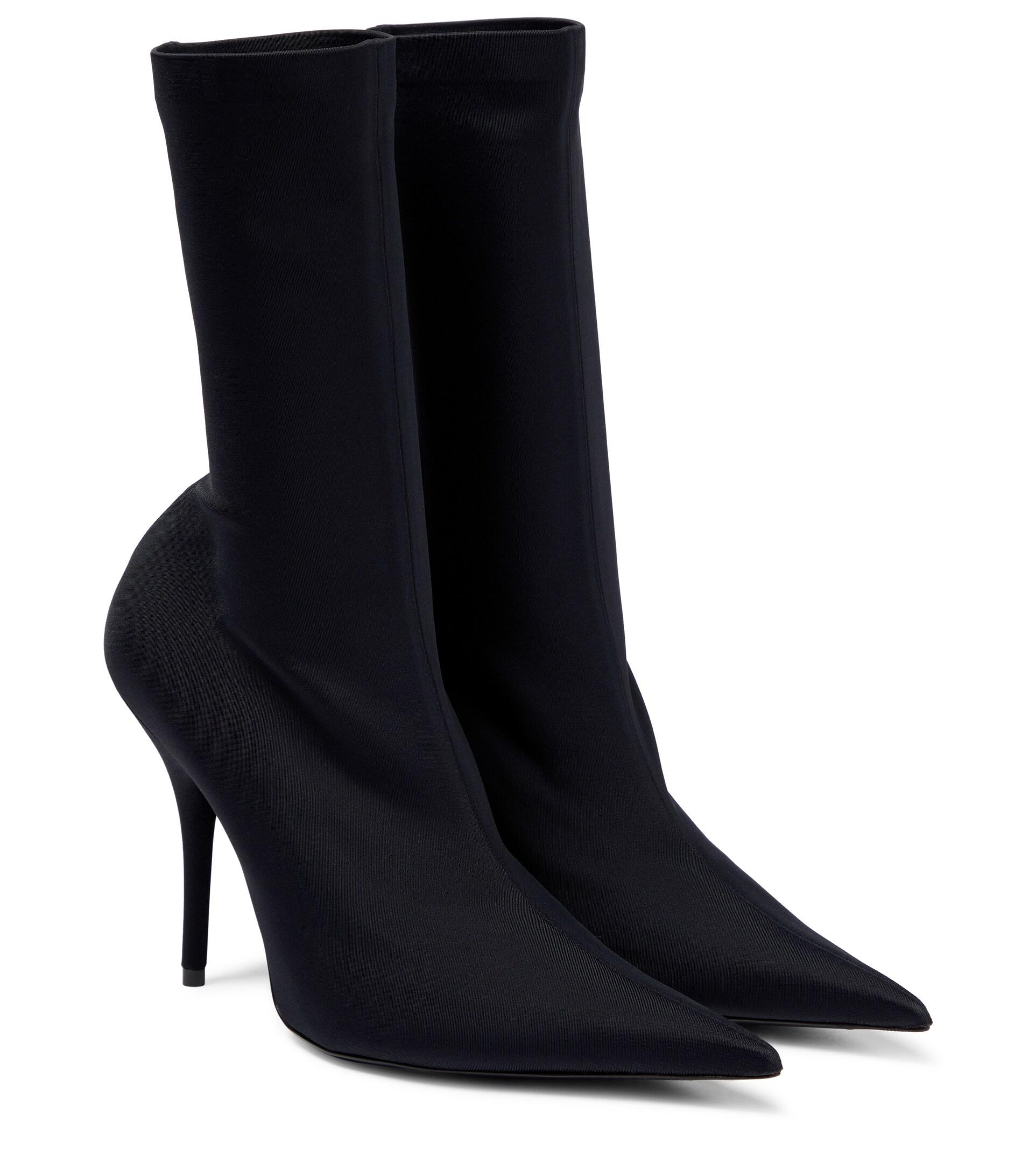 Balenciaga Knife Sock Boots in Black | Lyst