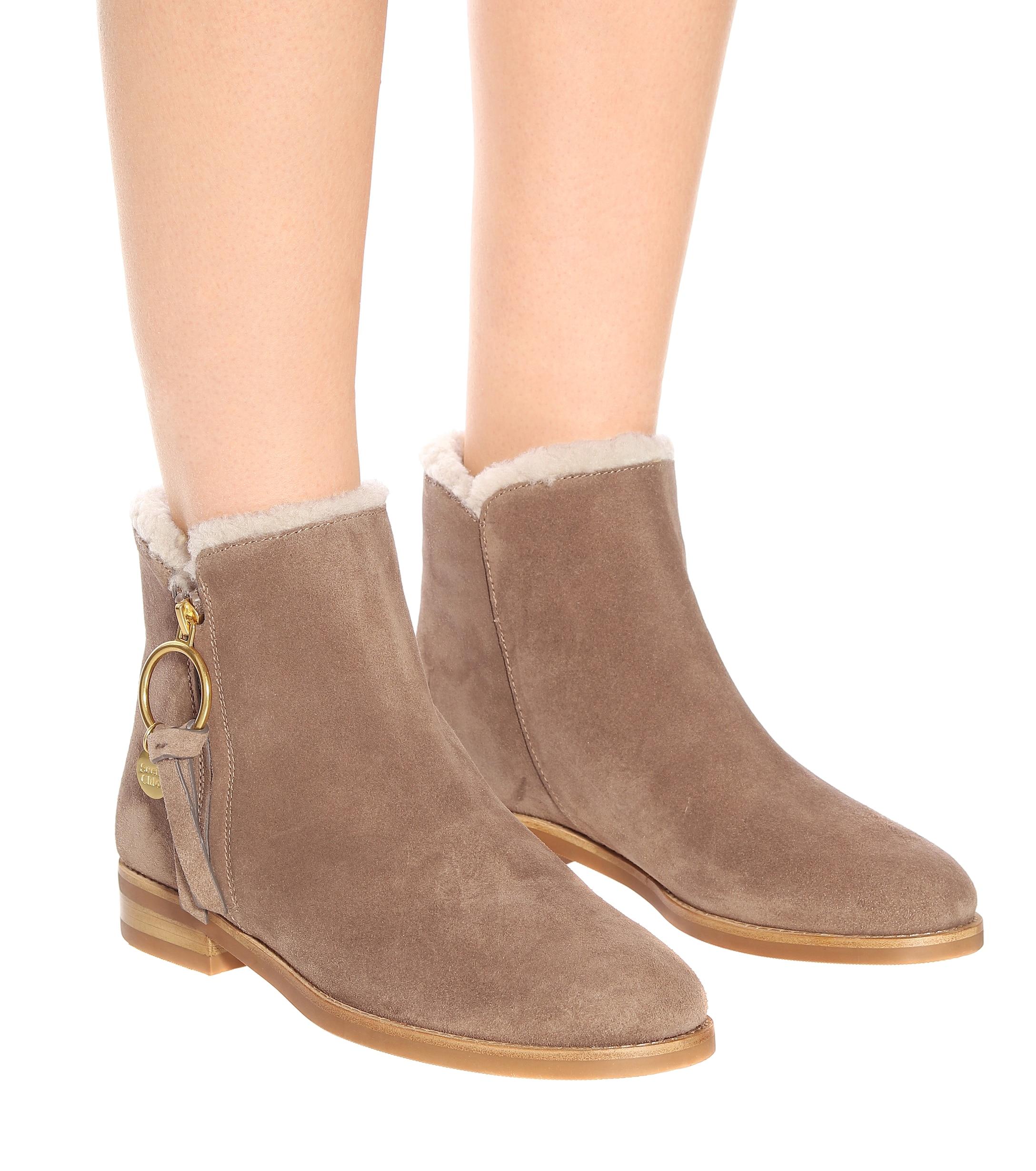 see by chloe suede boots