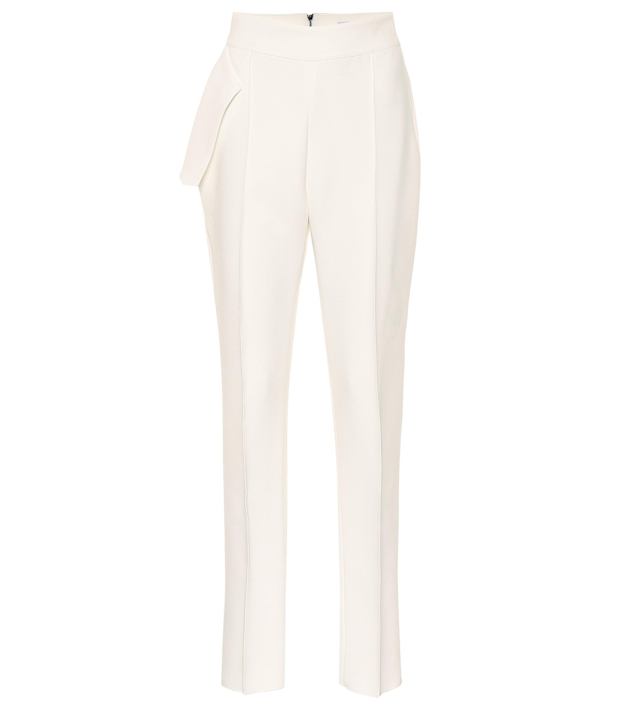 Maticevski Toreador High-rise Straight Pants in White - Lyst