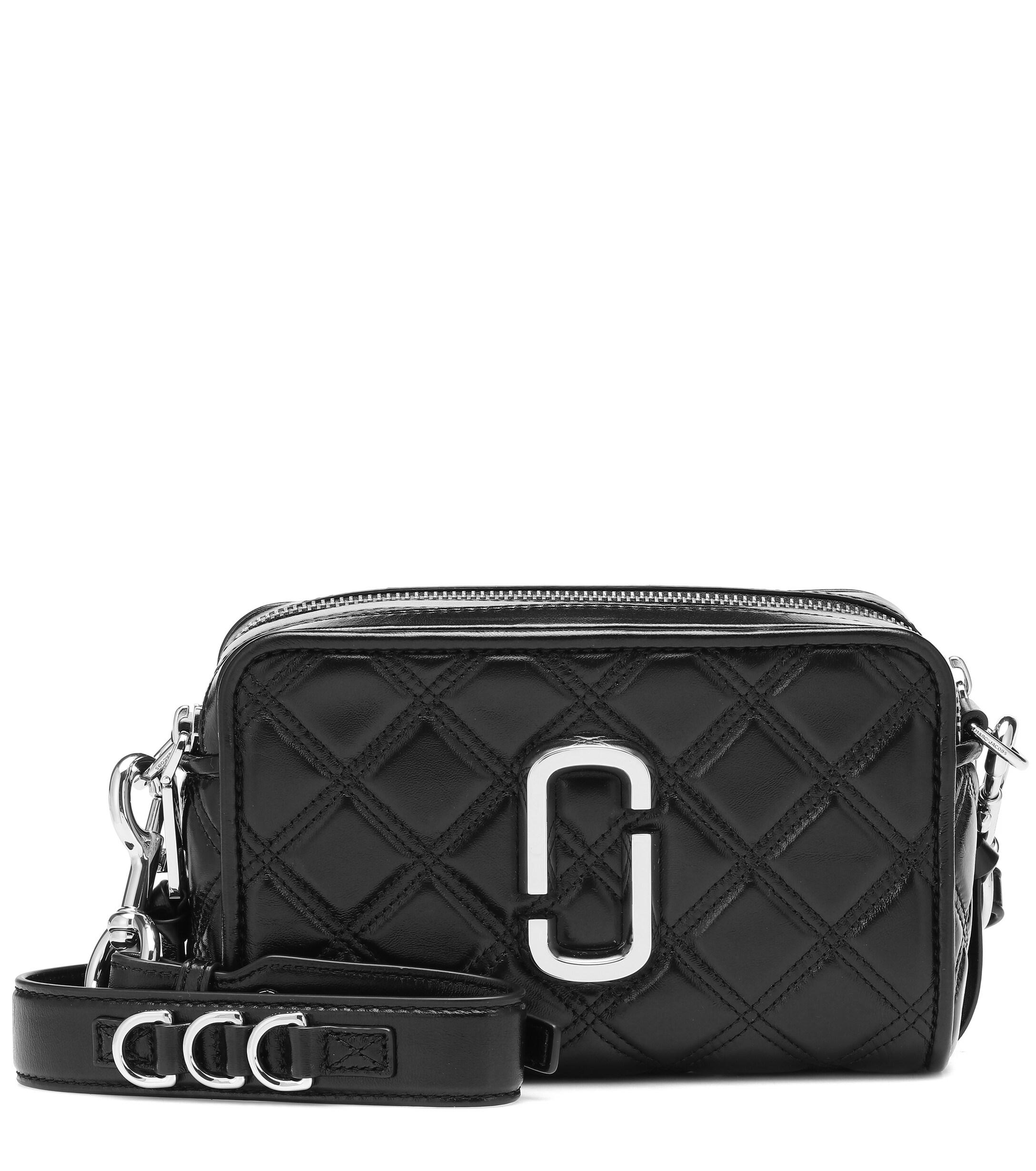 Marc Jacobs Softshot 21 Leather Crossbody Bag in Black - Lyst