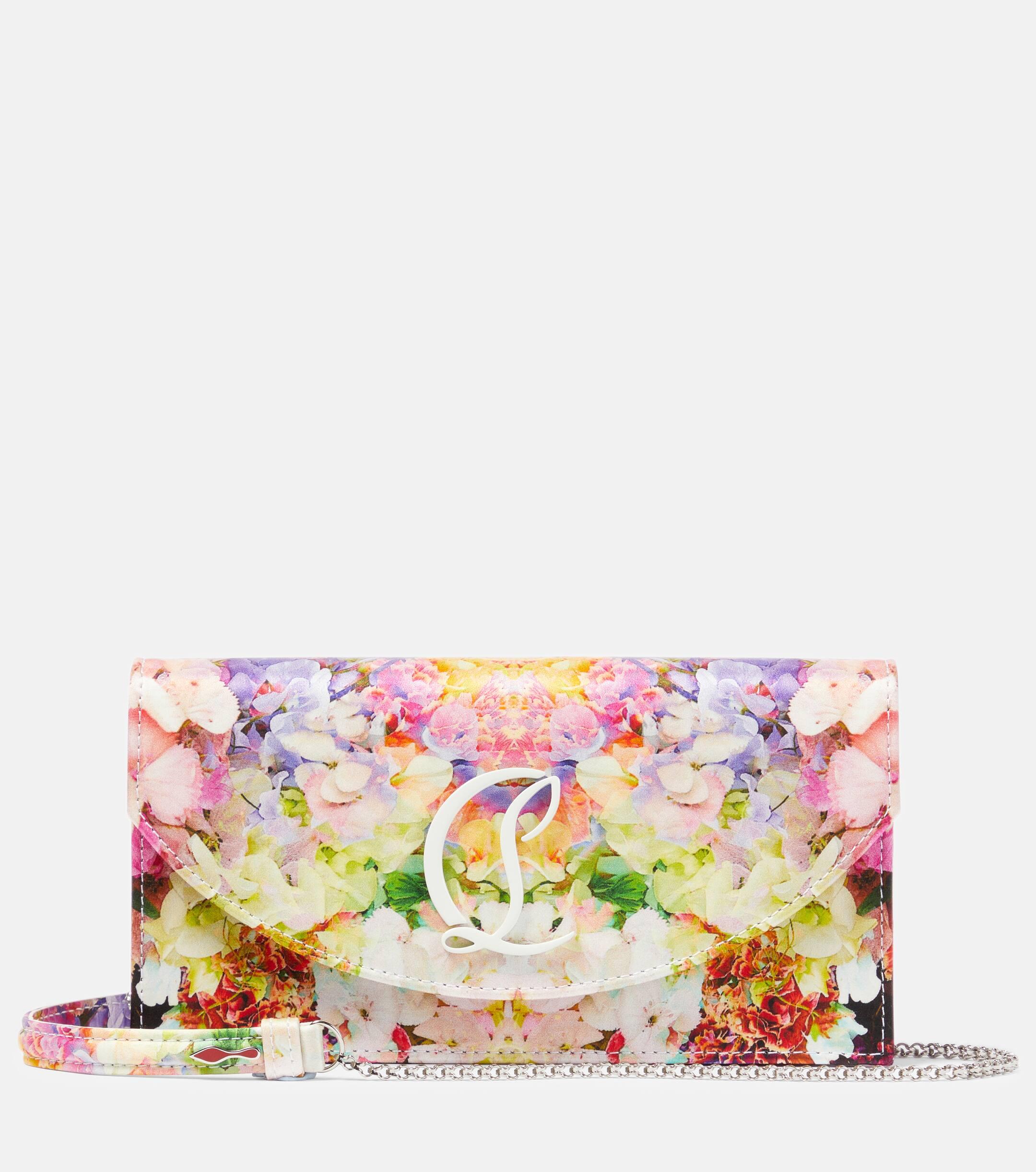 Christian Louboutin Loubi54 Floral Satin Clutch | Lyst Canada