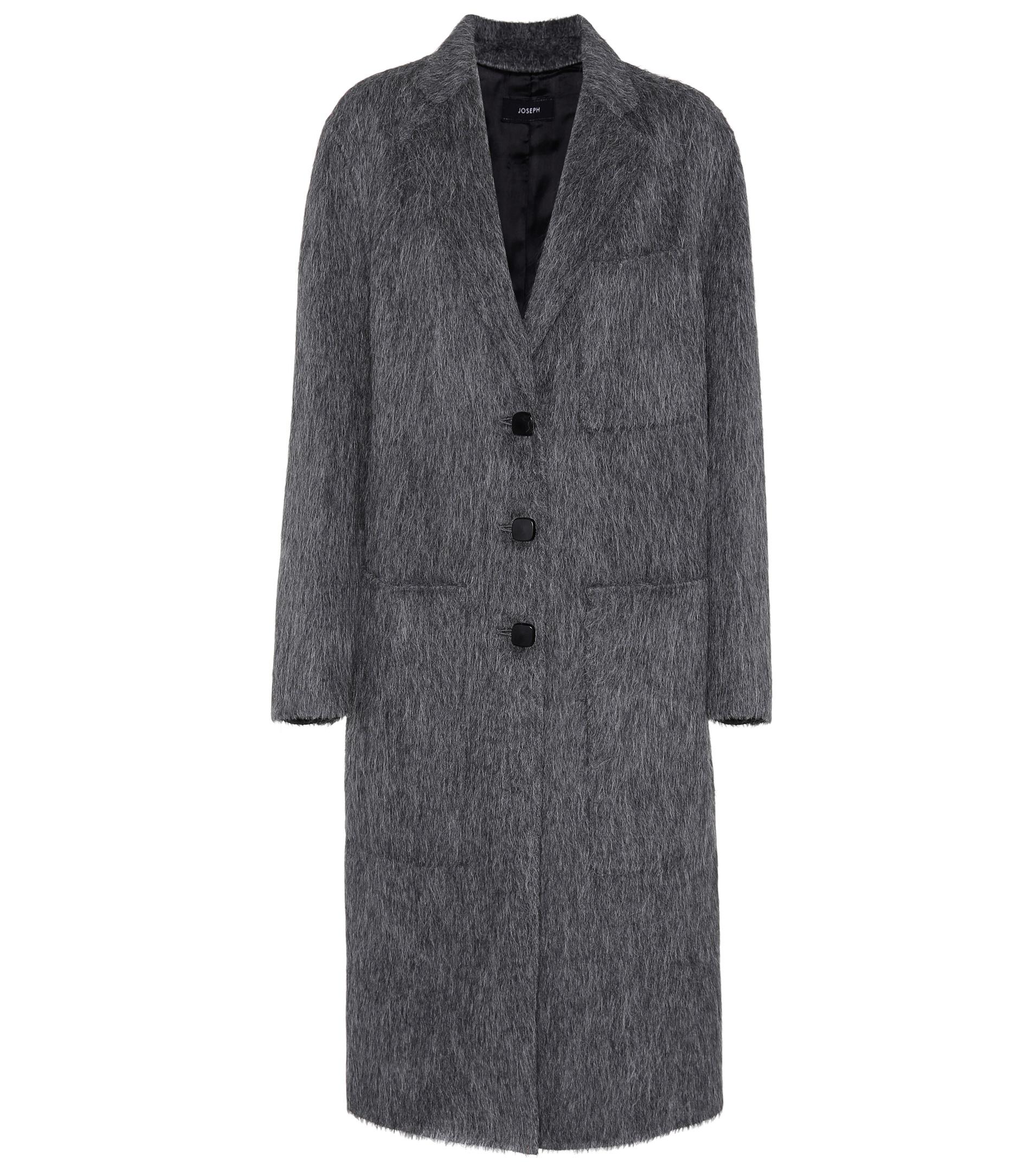 JOSEPH Wool And Alpaca-blend Coat in Gray - Lyst