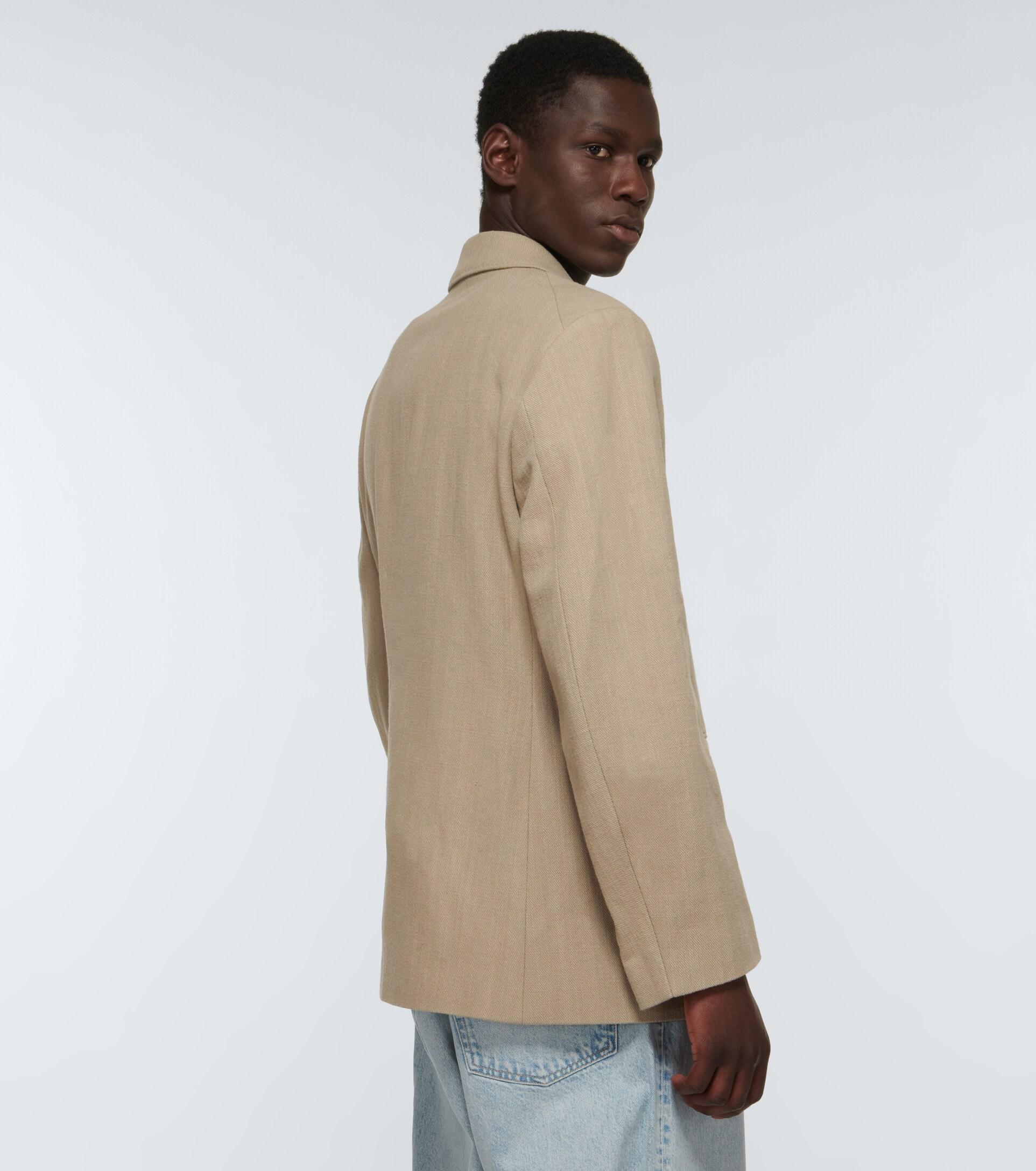 Our Legacy Cotton Double-breasted Blazer in Natural for Men | Lyst