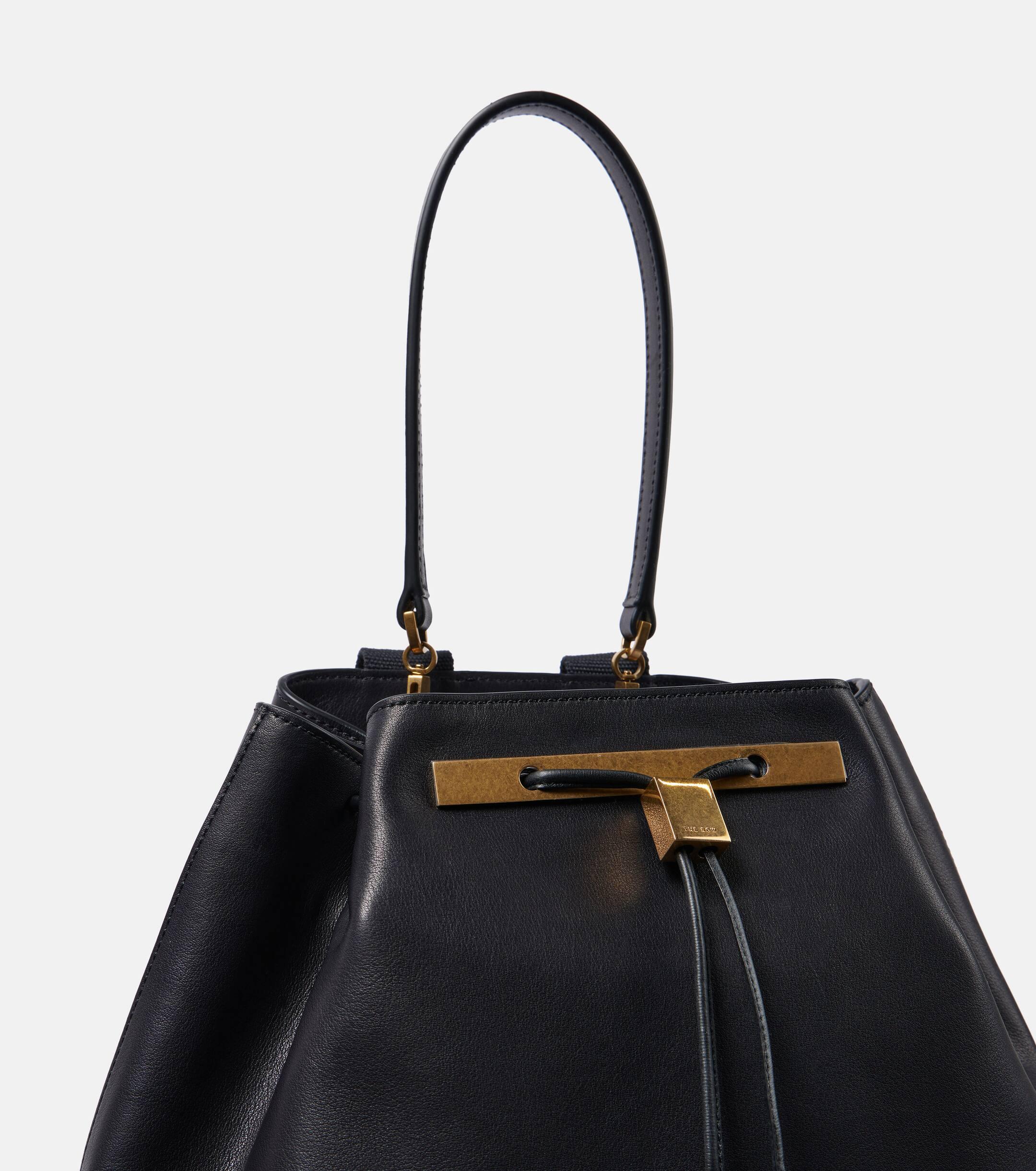 The Row Backpack 11 Leather Backpack in Black | Lyst UK
