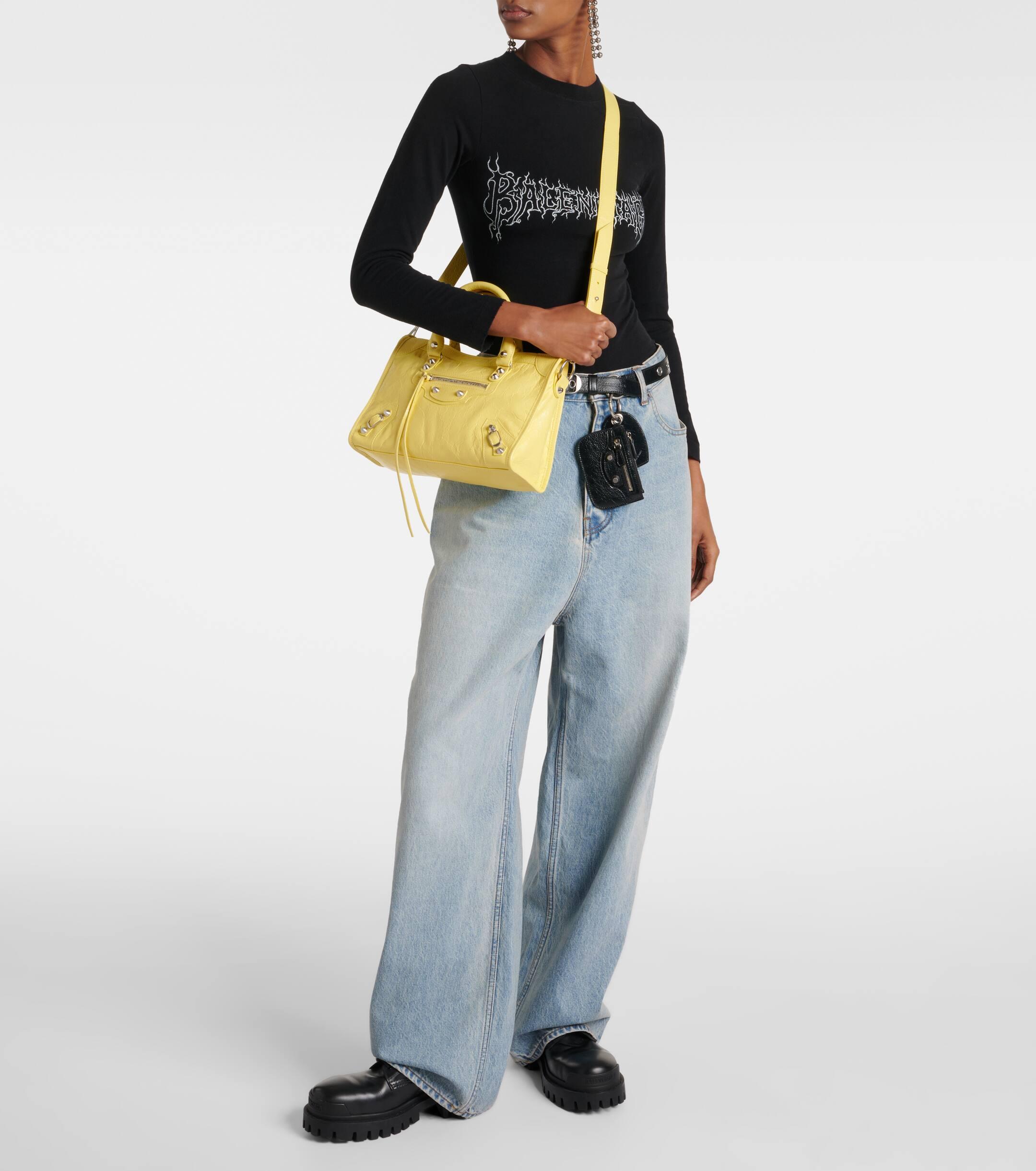 Balenciaga mini city bag yellow best sale