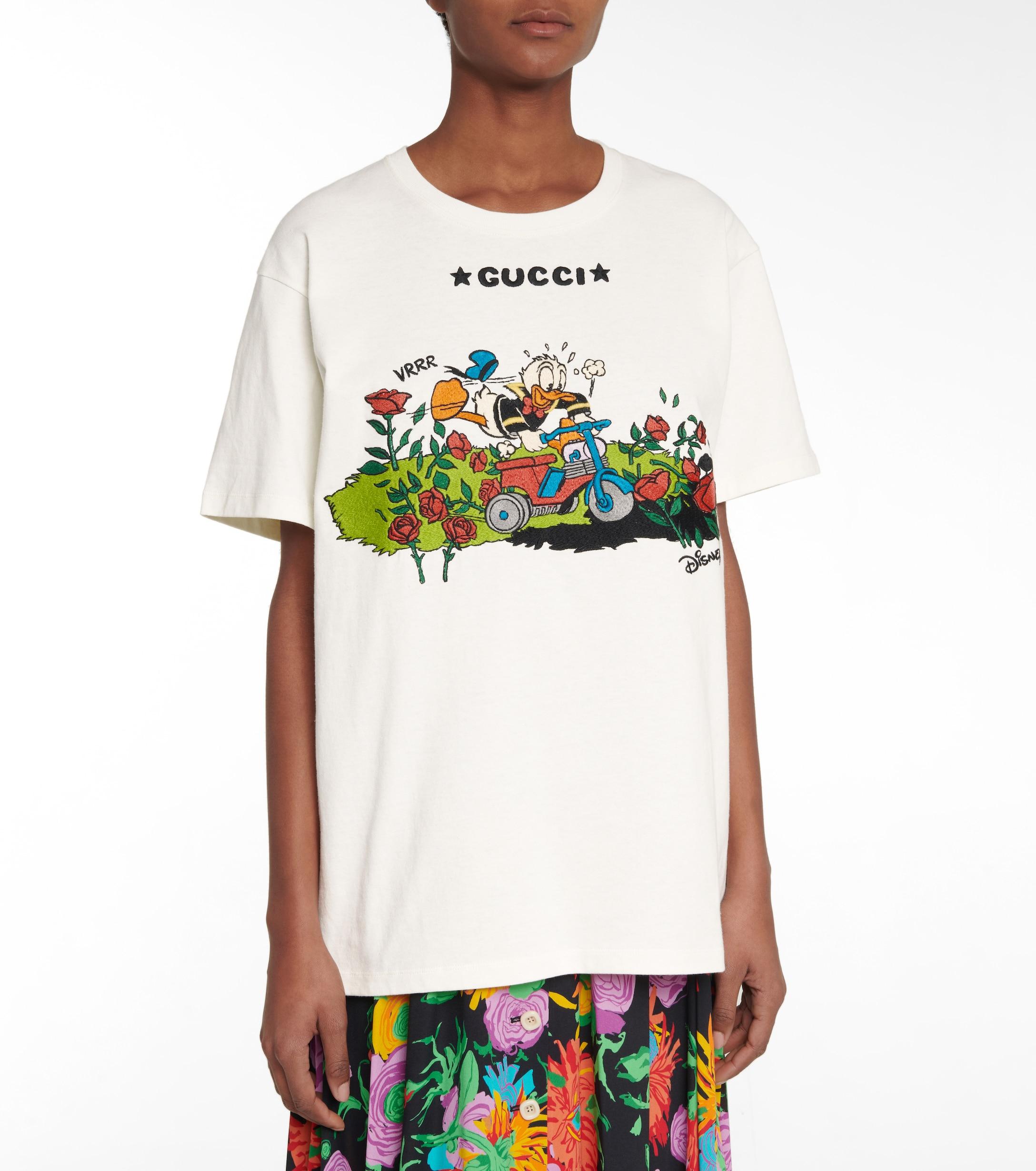 Gucci X DisneyÂ® Cotton T-shirt - Lyst