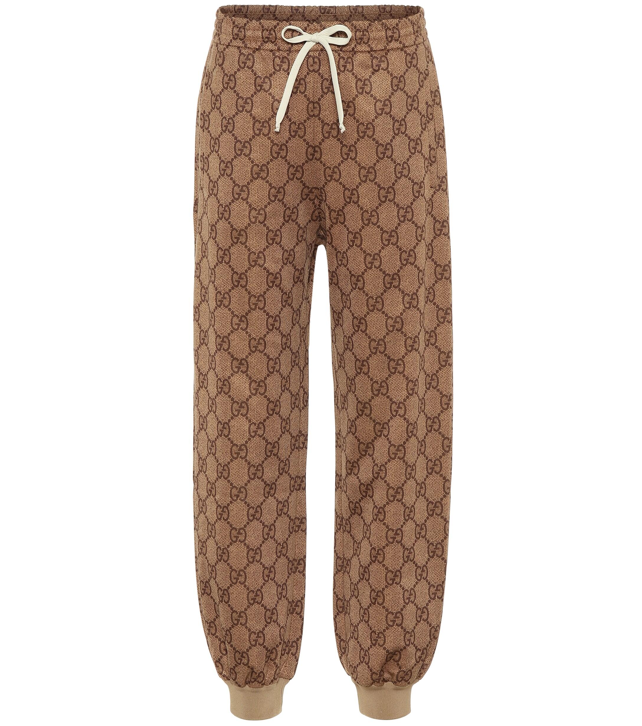 Gucci Synthetic Technical Knit Logo Jogging Bottoms in Brown - Save 28% |  Lyst