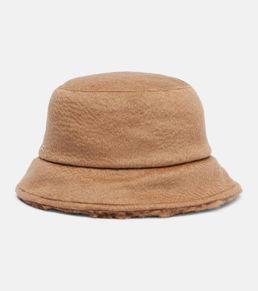 【送料&関税込】Max Mara Loretta Cotton Bucket Hat With Allo Max Mara Loretta Cotton Bucket Hat With Allover Logo