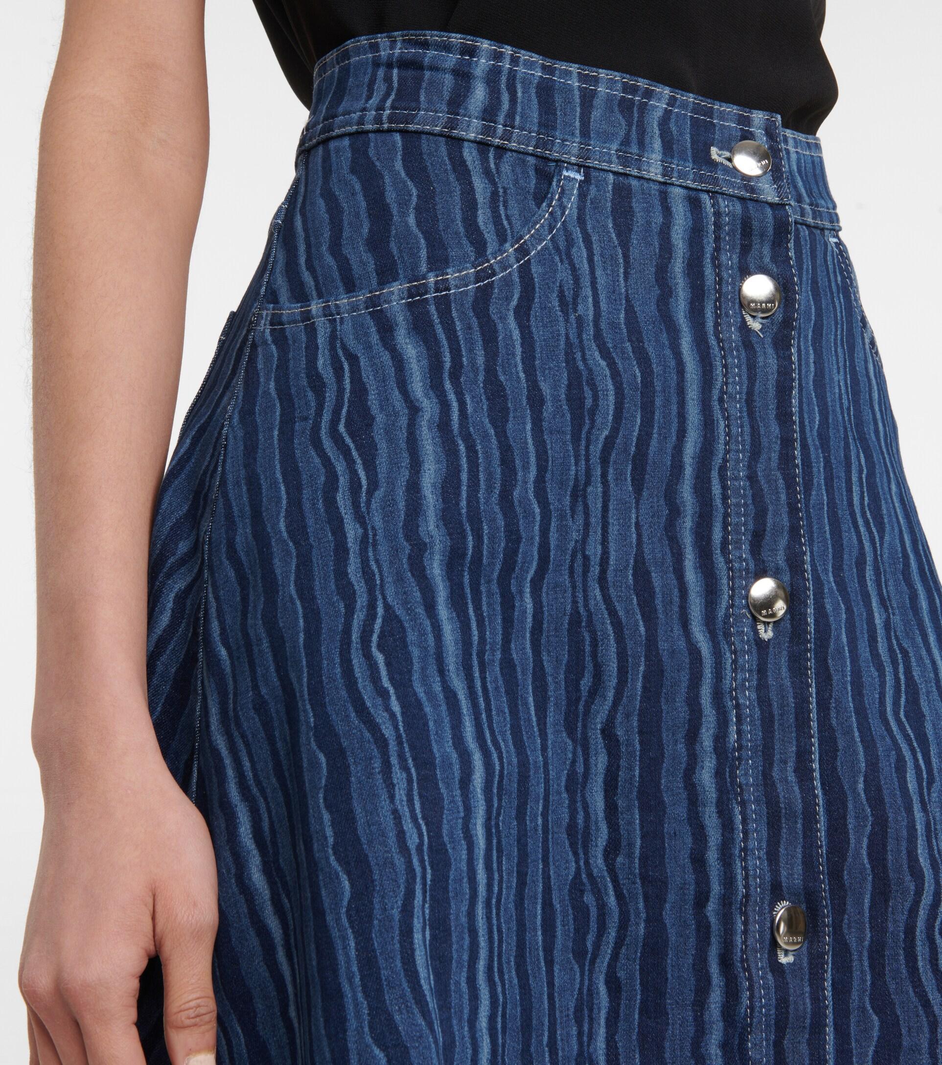 marni denim skirt