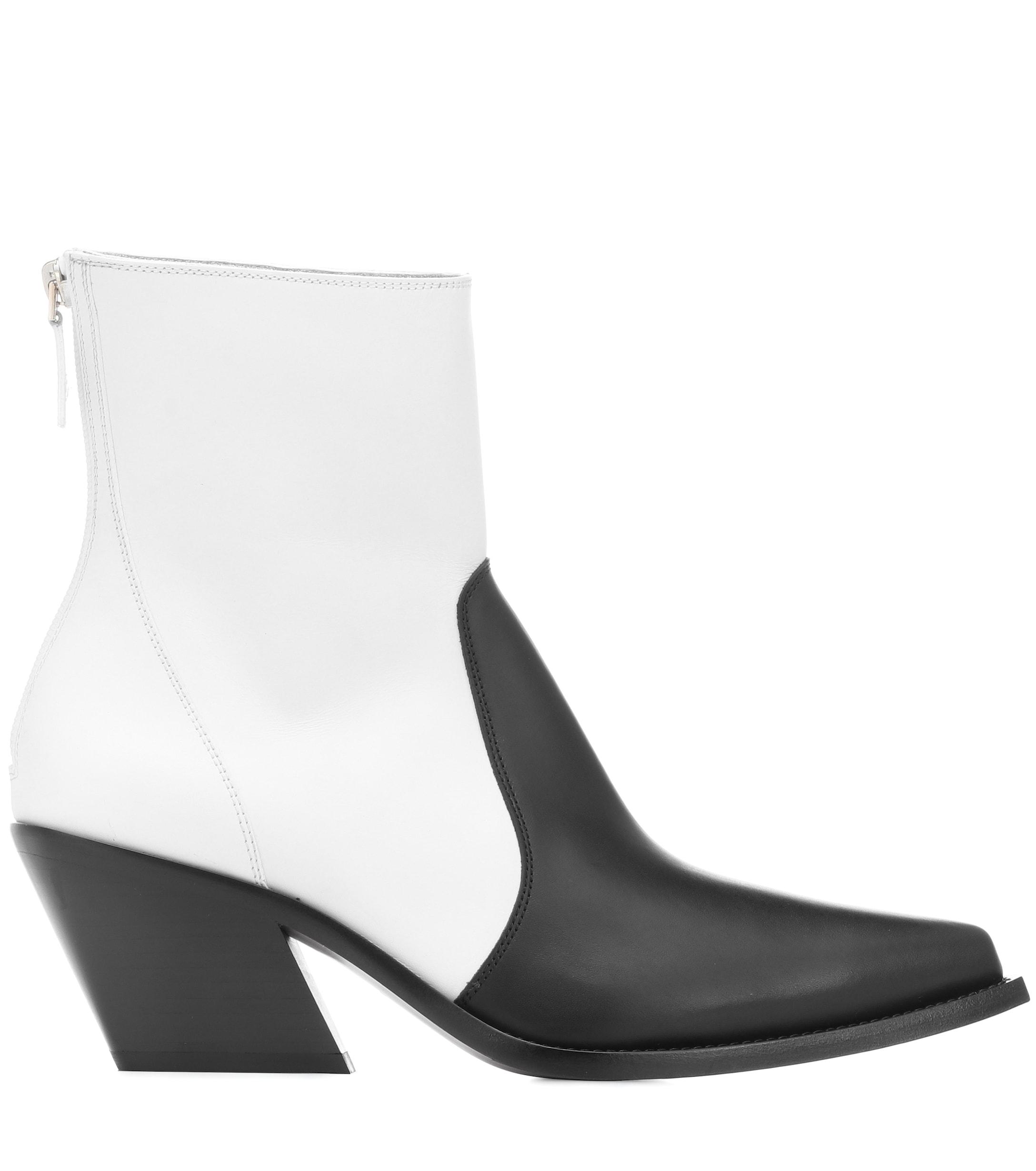 Givenchy Leather Cowboy Boots in Black - Lyst