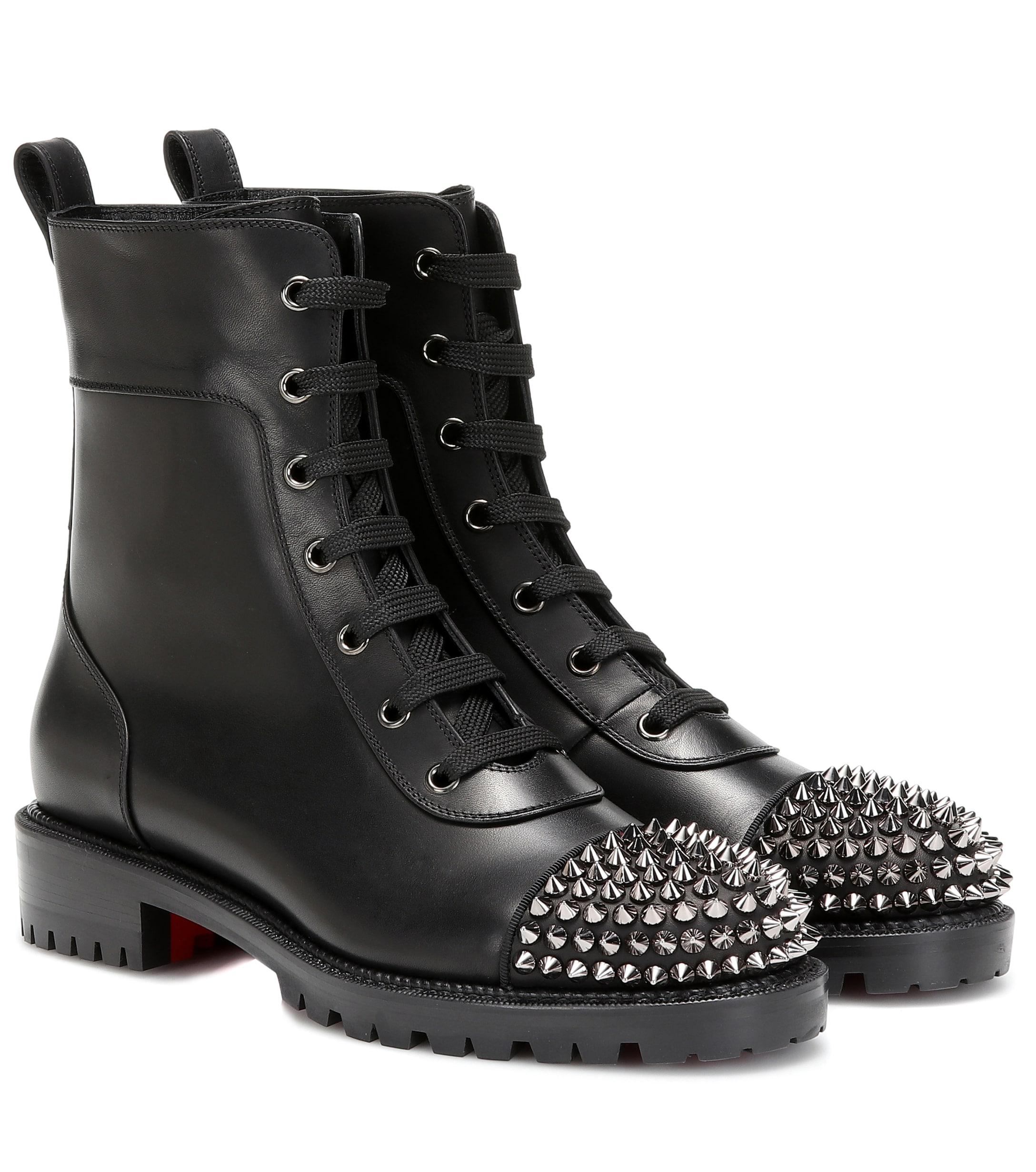 Christian Louboutin Ts Croc Boots in Black | Lyst