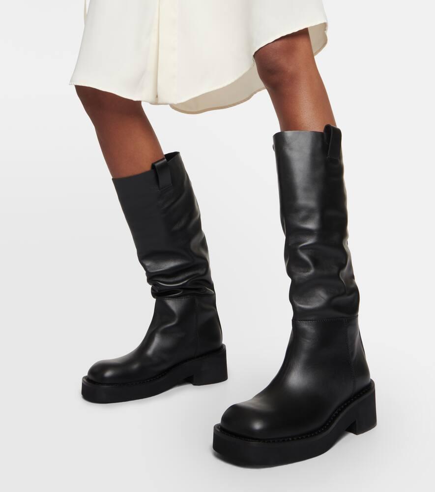MM6 Maison Margiela Black Leather Boots