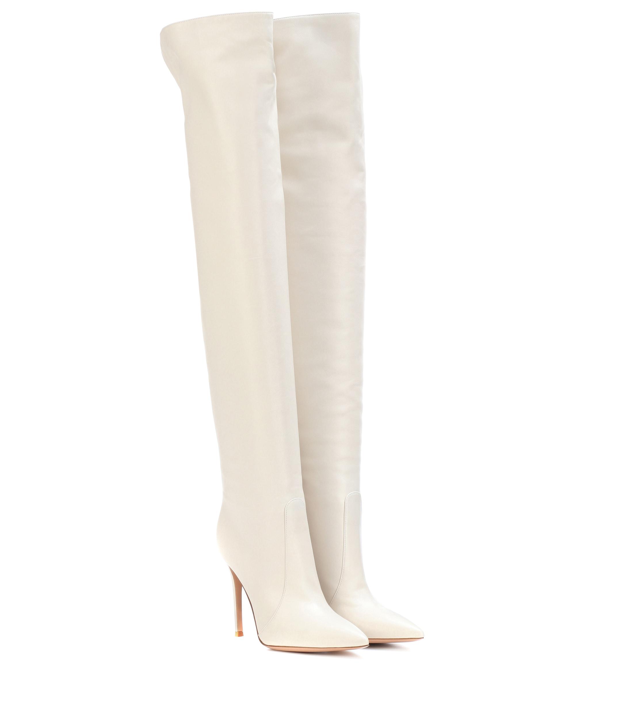 off white over the knee boots