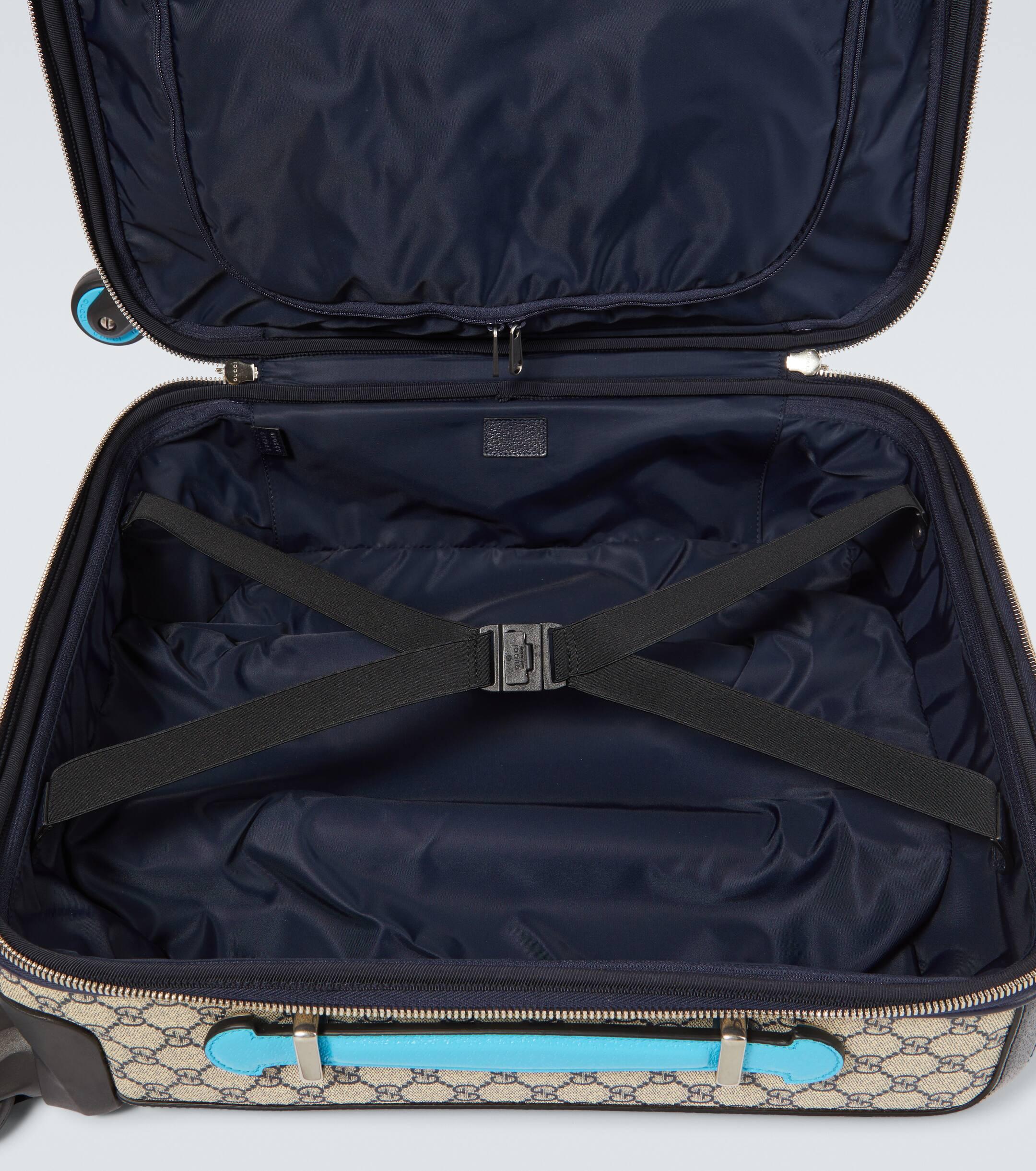 Gucci Savoy Small Gg Canvas Carry On Suitcase in Black for Men Lyst UK