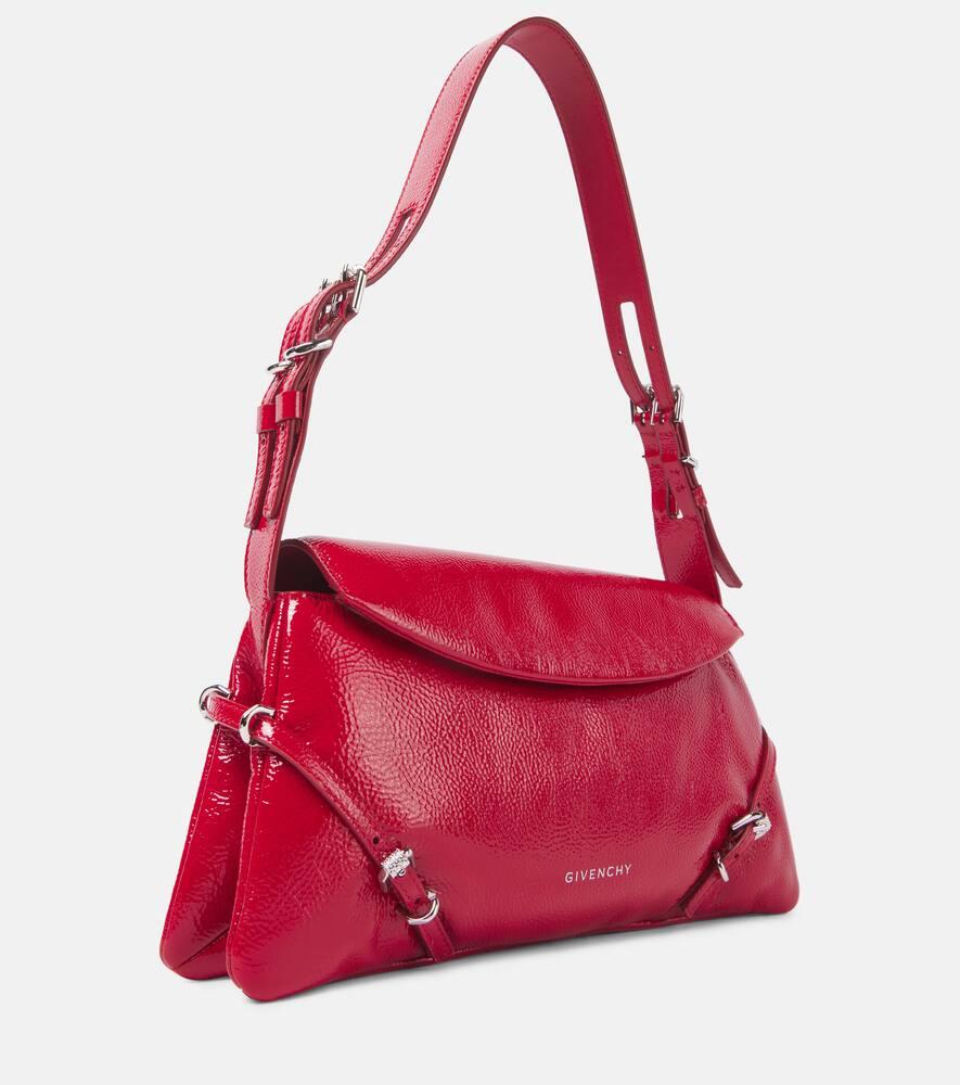 【GIVENCHY】SMALL P'TIT VOYOU BAG P'tit Voyou Small leather shoulder bag in red - Givenchy