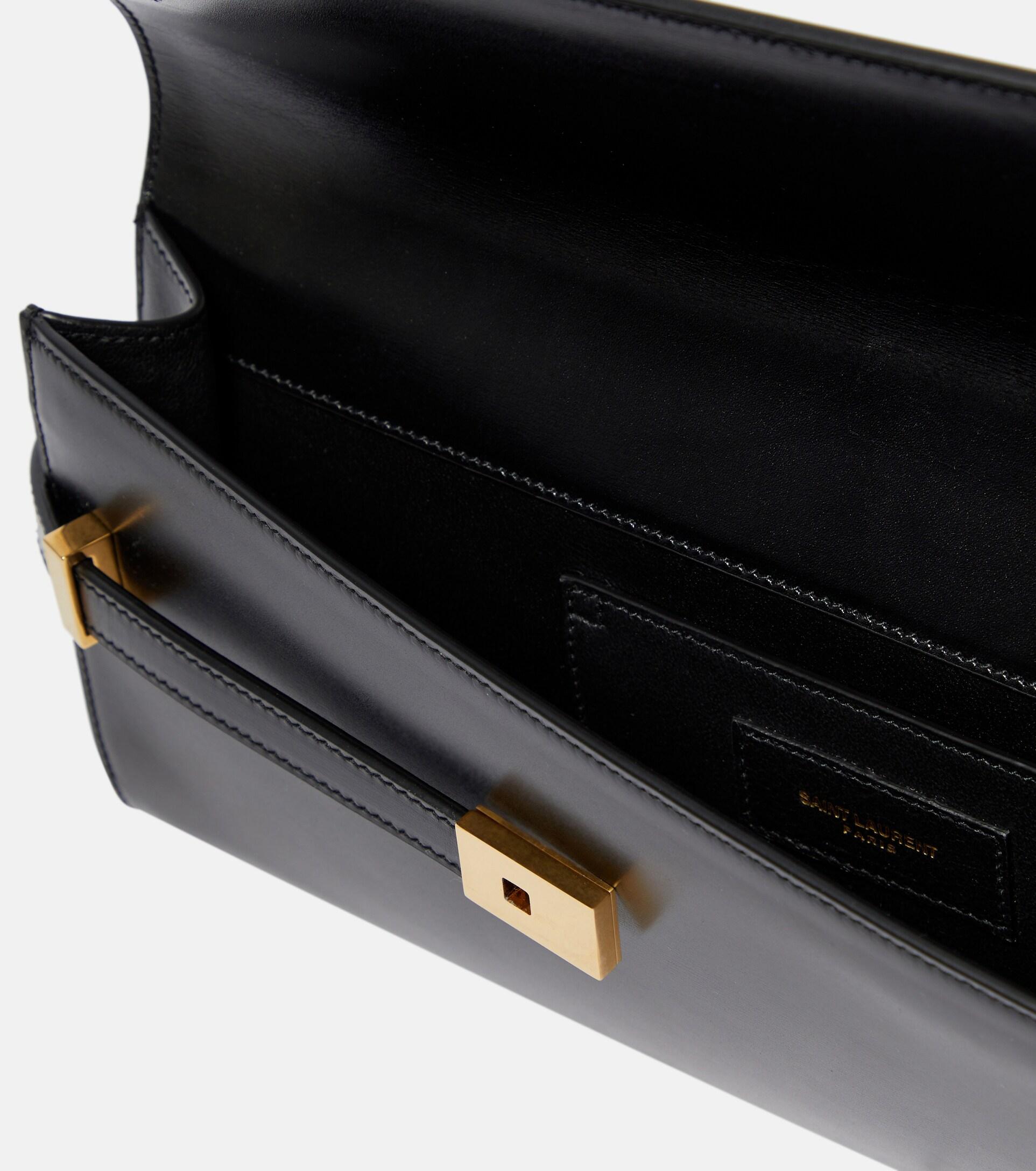 クラッチバッグ SAINT LAURENT BLACK LEATHER MANHATTAN CLUTCH Saint Laurent Manhattan Leather Clutch in Black | Lyst