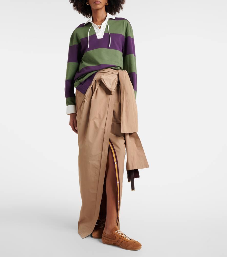 スカート DRIES VAN NOTEN PINK LONG DRAPED SKIRT Dries Van Noten Pink long draped skirt | TheDoubleF