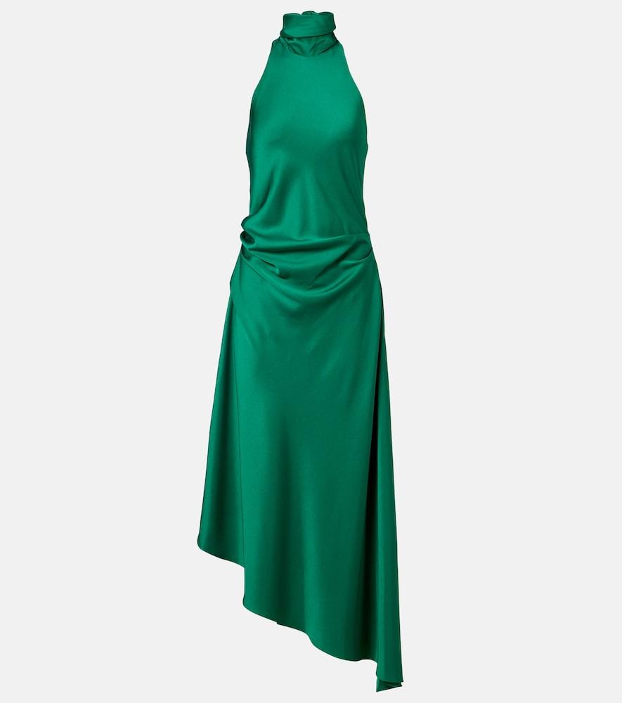 jonathan simkhai asymmetric dress Speckle Print Asymmetric Ruffle Dress by SIMKHAI