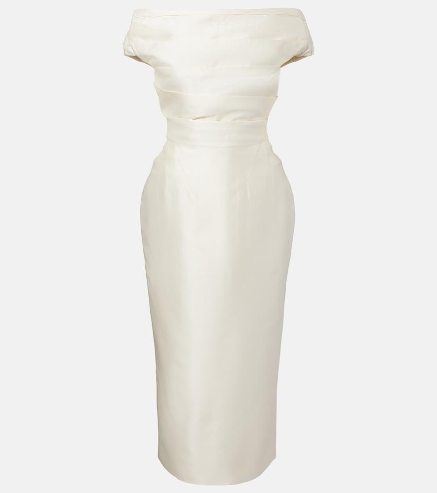 rachel gilbert aries curved eco-satin maxi dress Rachel Gilbert Aries Maxi Dress Rent a Dress