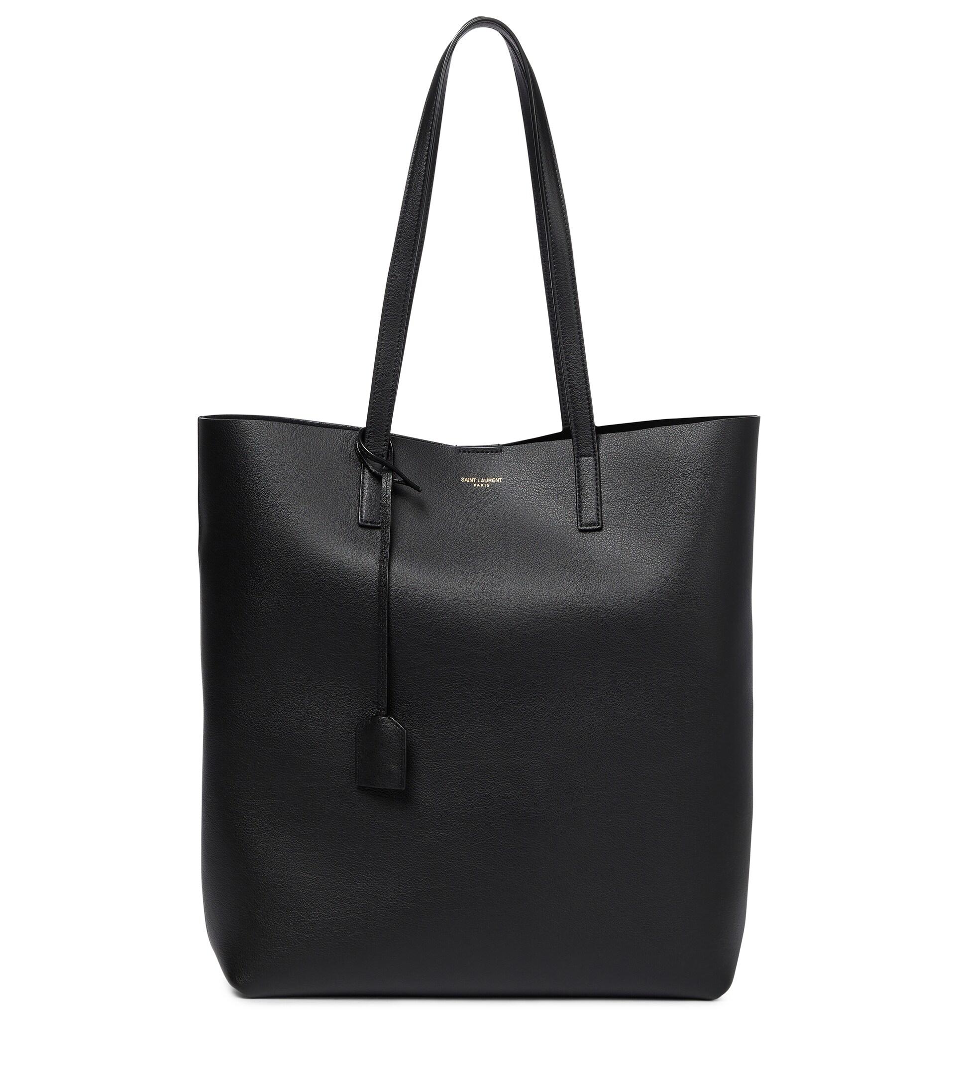 fiction surprise look for Saint Laurent Shopping Large Leather Tote in Nero (Black) | Lyst