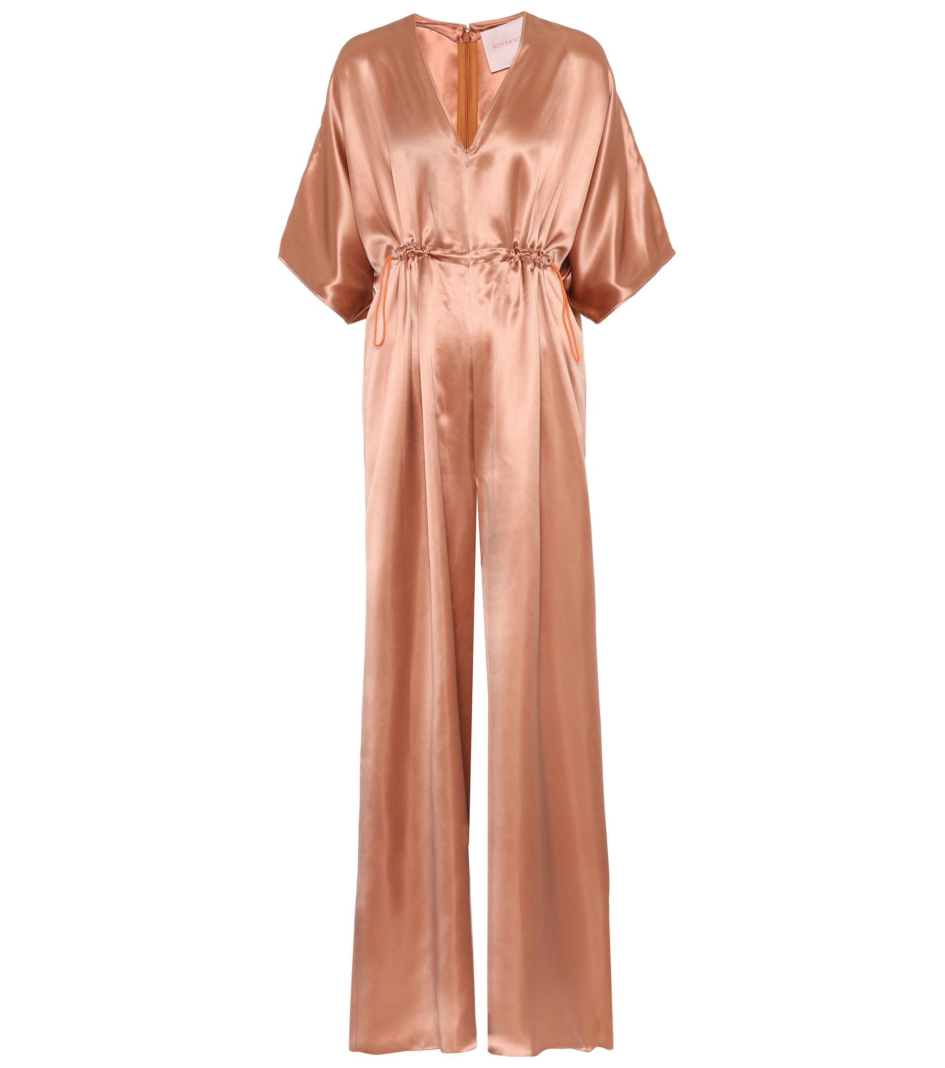 satin silk jumpsuit