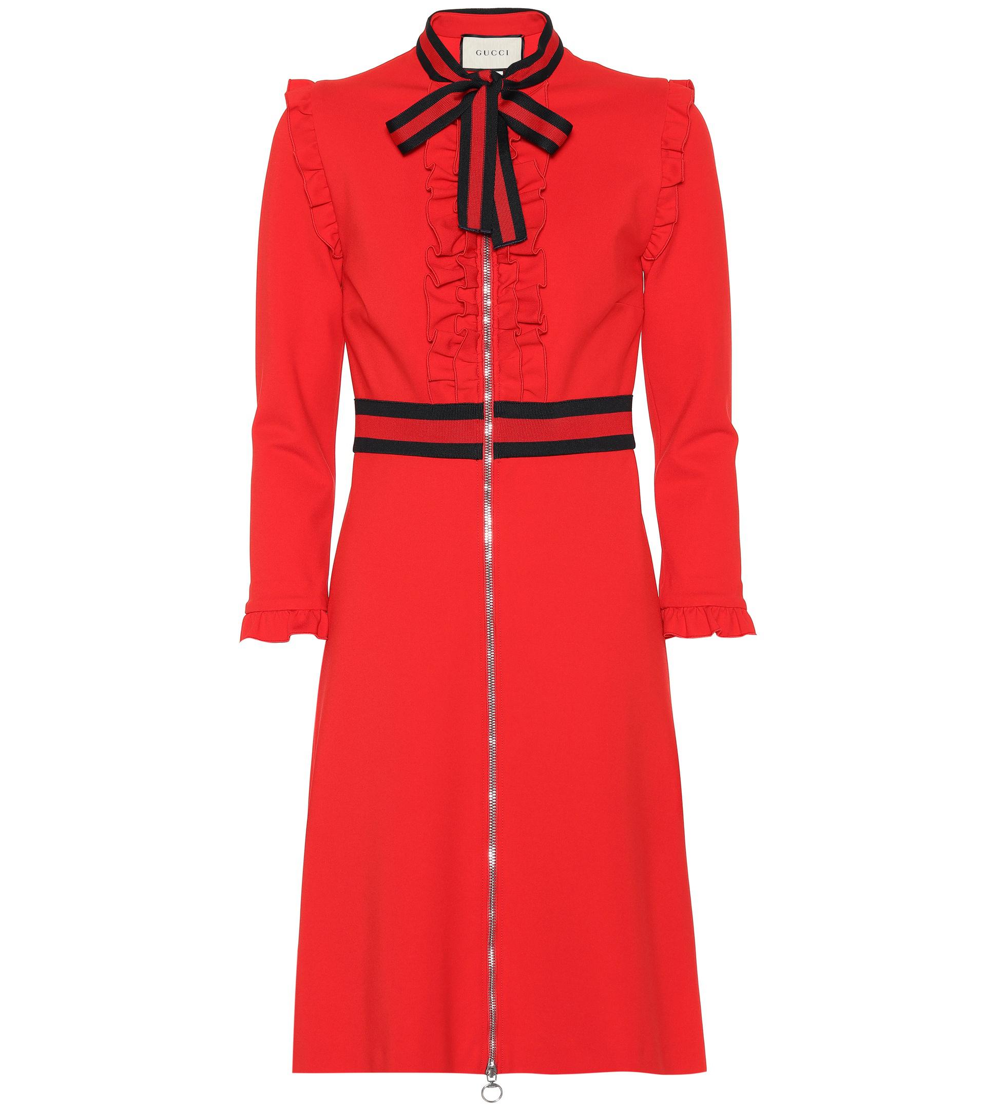 Gucci Viscose Jersey Dress in Red - Save 10% - Lyst