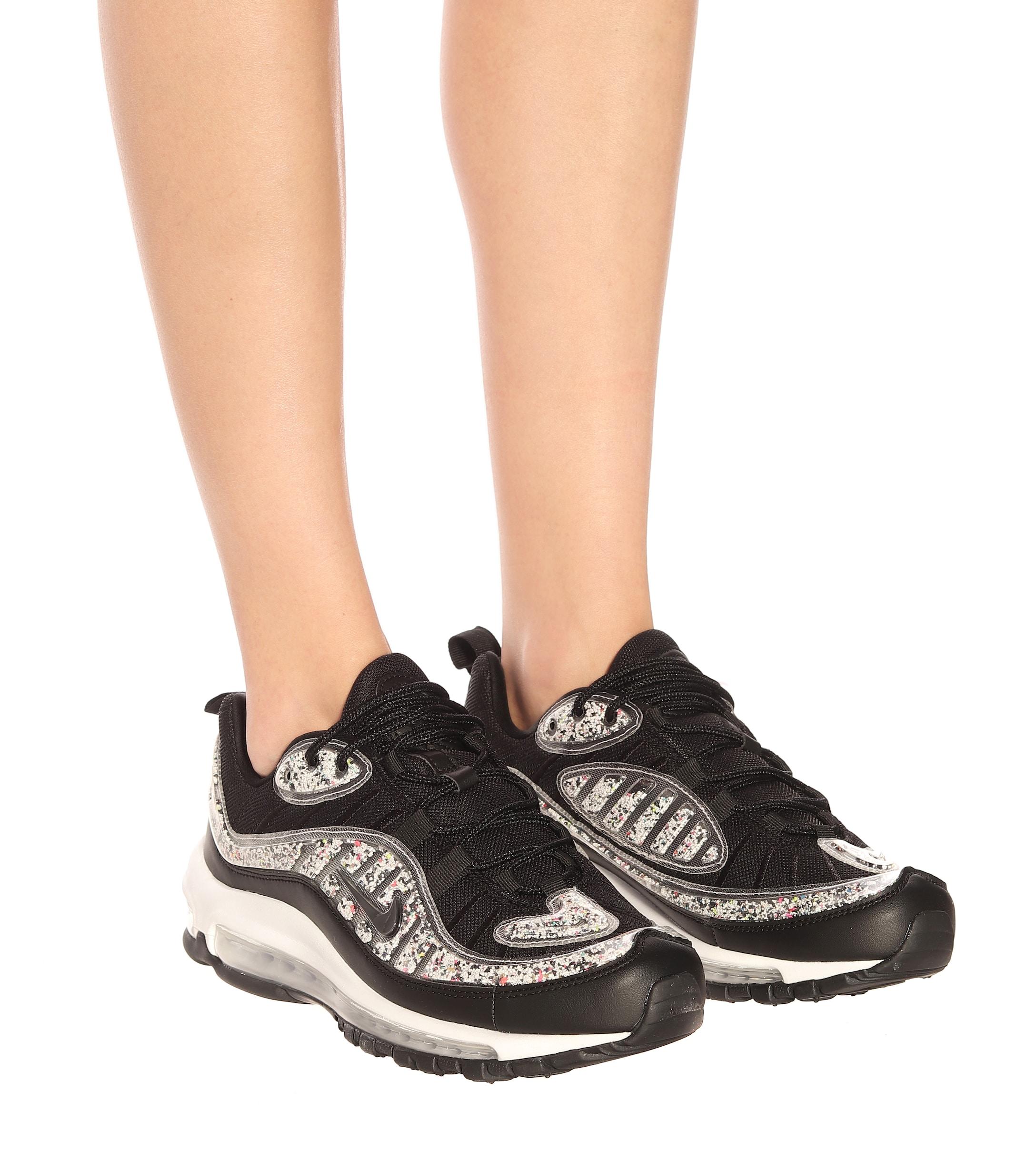 Nike Synthetic Air Max 98 Lx Shoe in Black/Black (Black) | Lyst